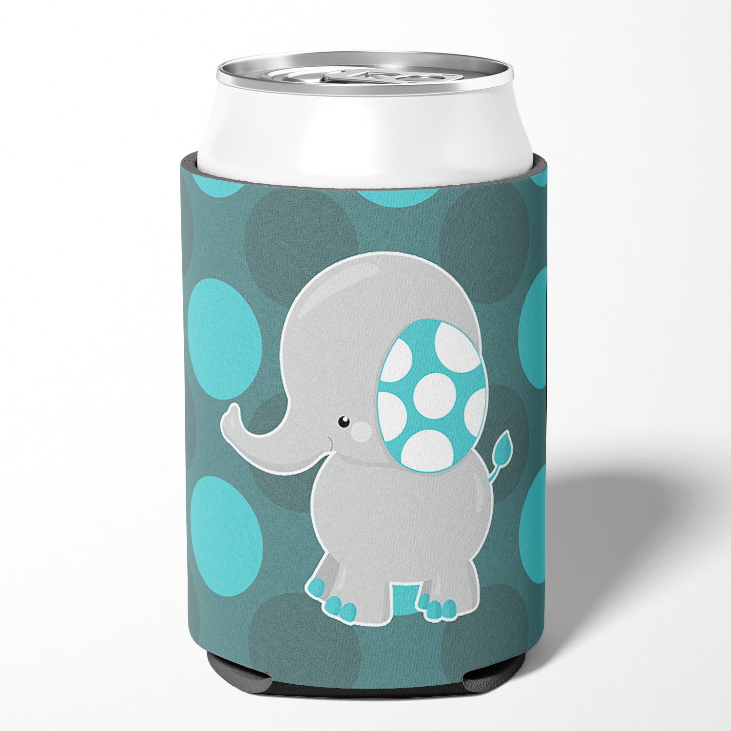 Polkadot Grey Elephant Can or Bottle Hugger BB6837CC