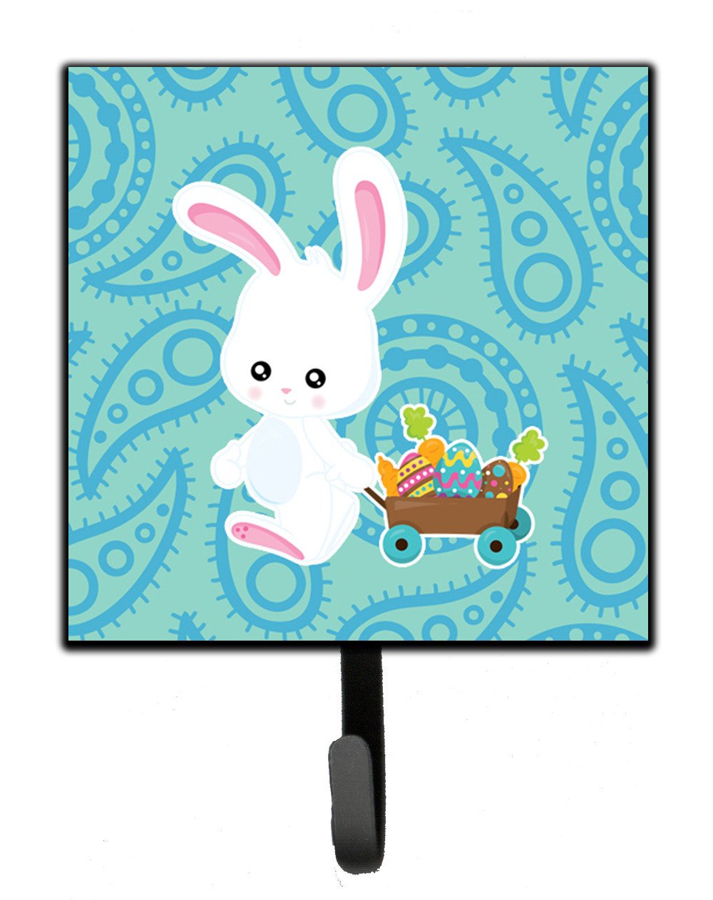 Easter Rabbit Paisley Blue Leash or Key Holder BB6898SH4 by Caroline's Treasures