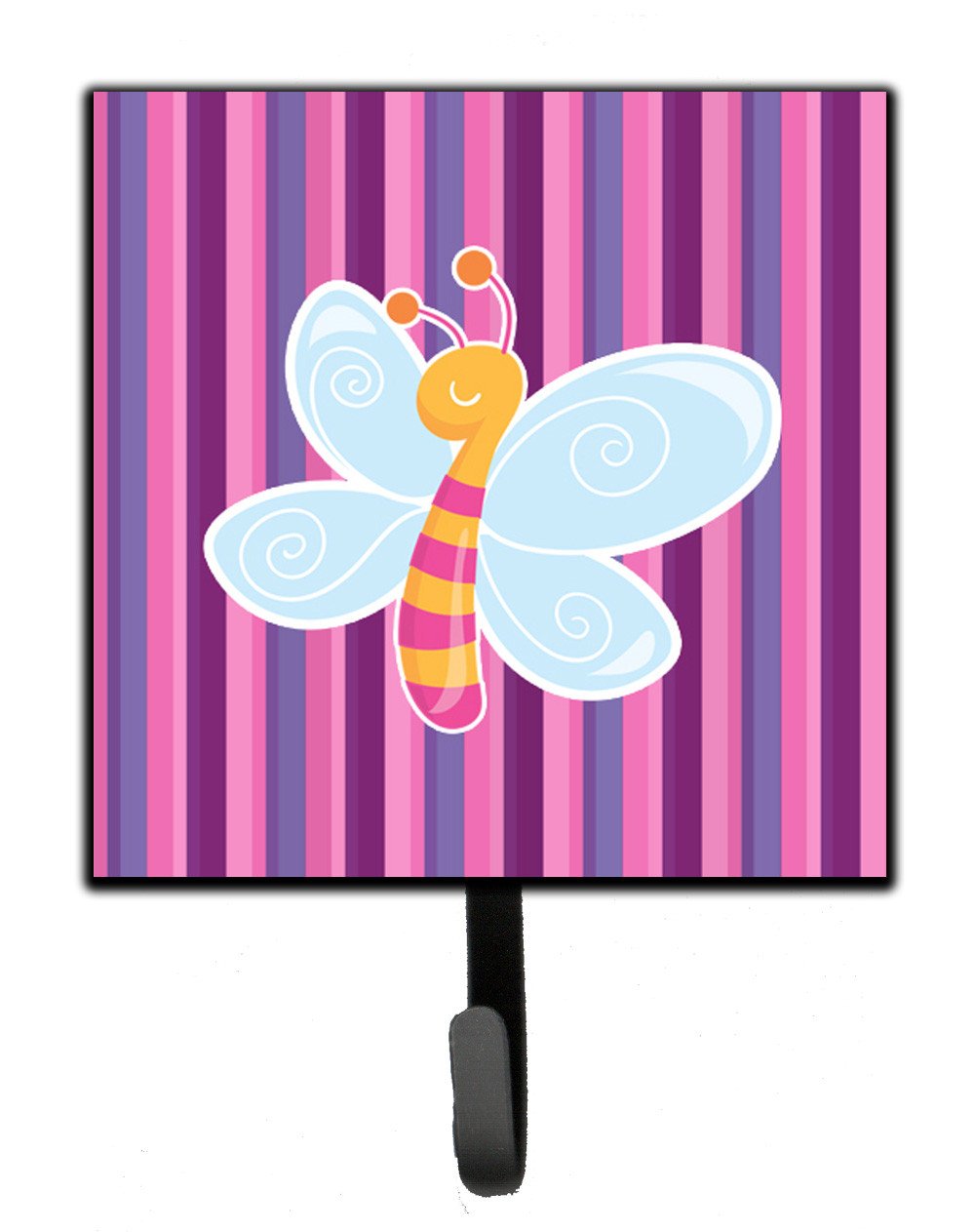 Dragonfly in Pink Stripes Leash or Key Holder BB6916SH4 by Caroline&#39;s Treasures