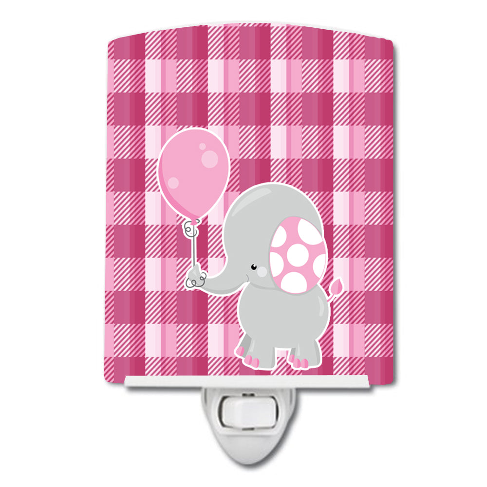 Elephant with Pink Balloon Ceramic Night Light BB6948CNL - the-store.com