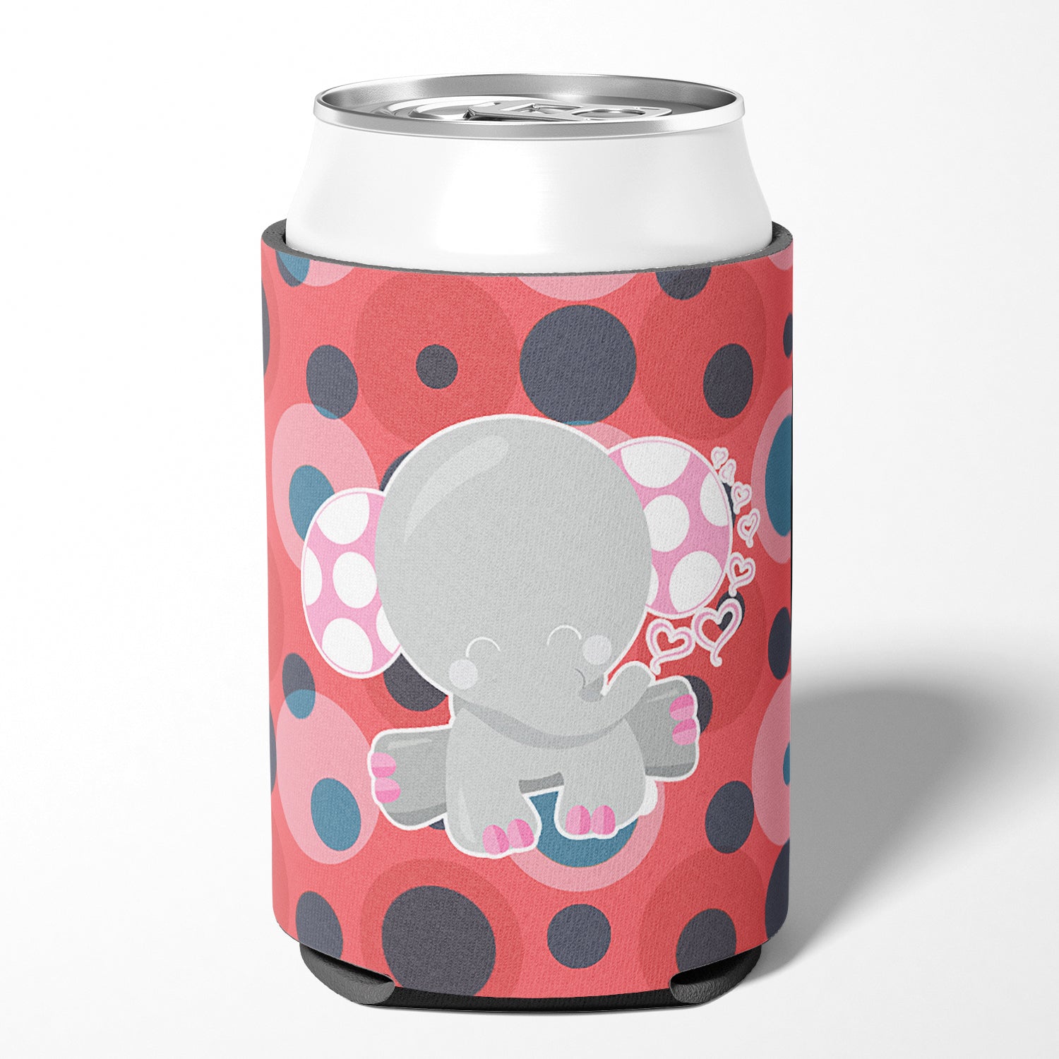 Elephant Lots of Polkadots Can or Bottle Hugger BB6951CC