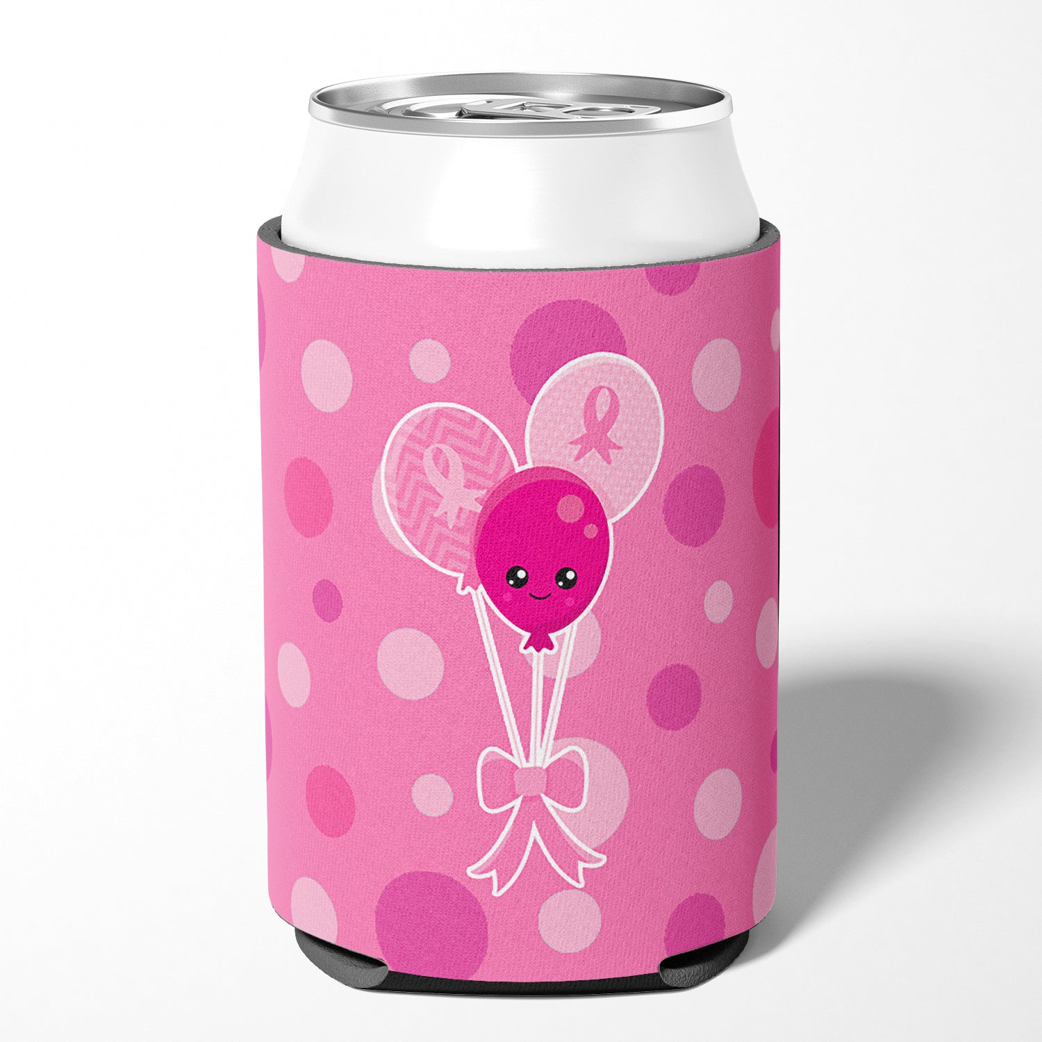 Breast Cancer Awareness Ribbon Balloons Can or Bottle Hugger BB6979CC