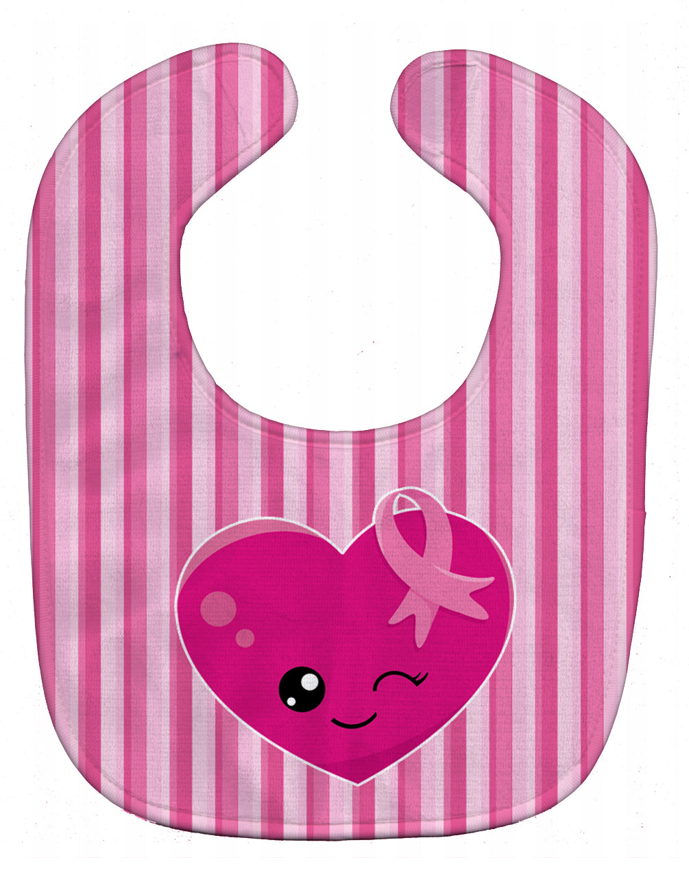 Breast Cancer Awareness Ribbon Heart Baby Bib BB6982BIB - the-store.com