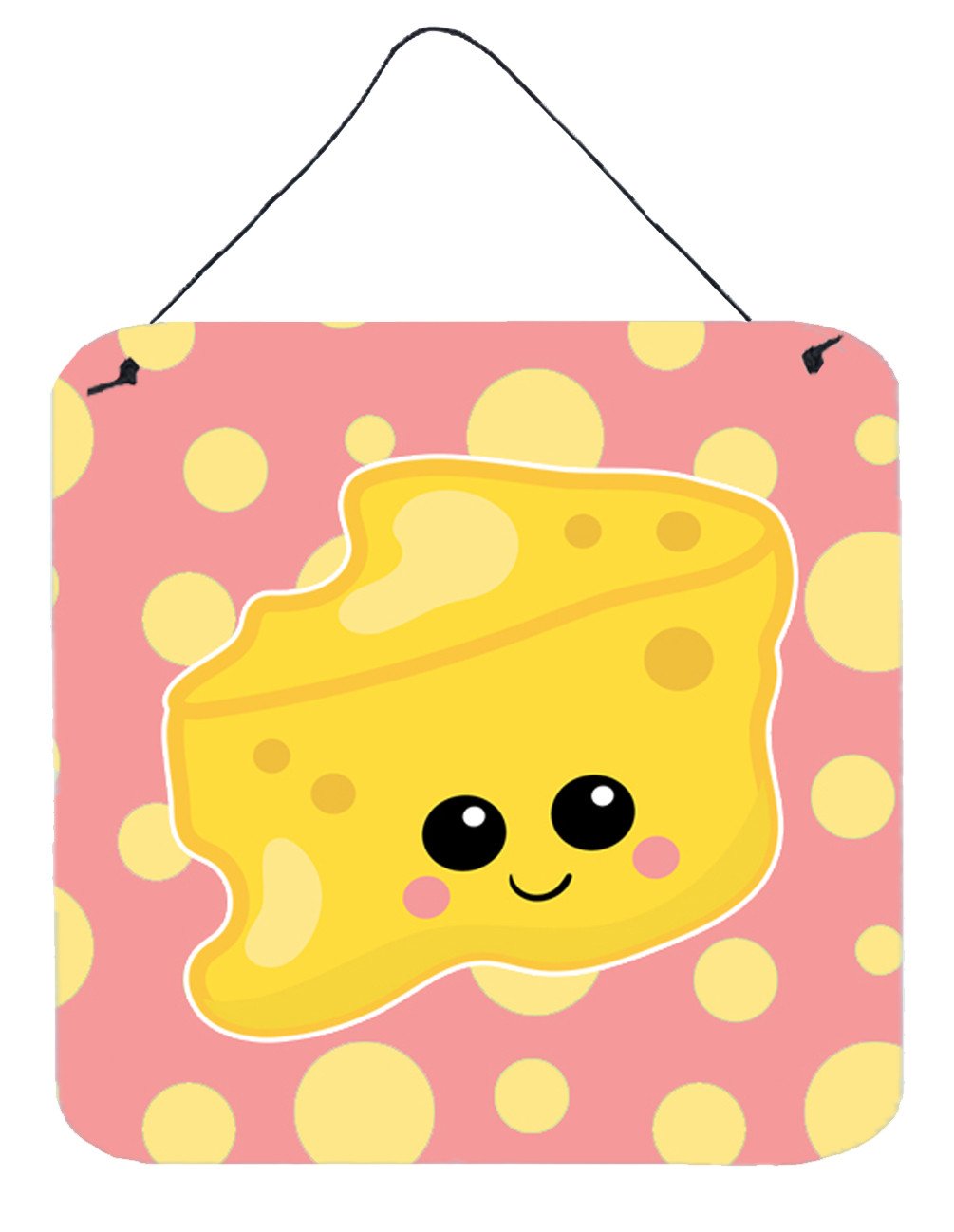 Cheese Head  Face Wall or Door Hanging Prints BB7052DS66 by Caroline's Treasures