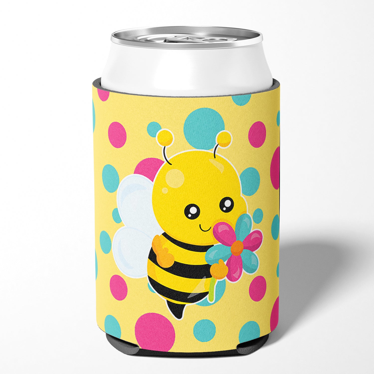 Bee with Flower Can or Bottle Hugger BB7097CC