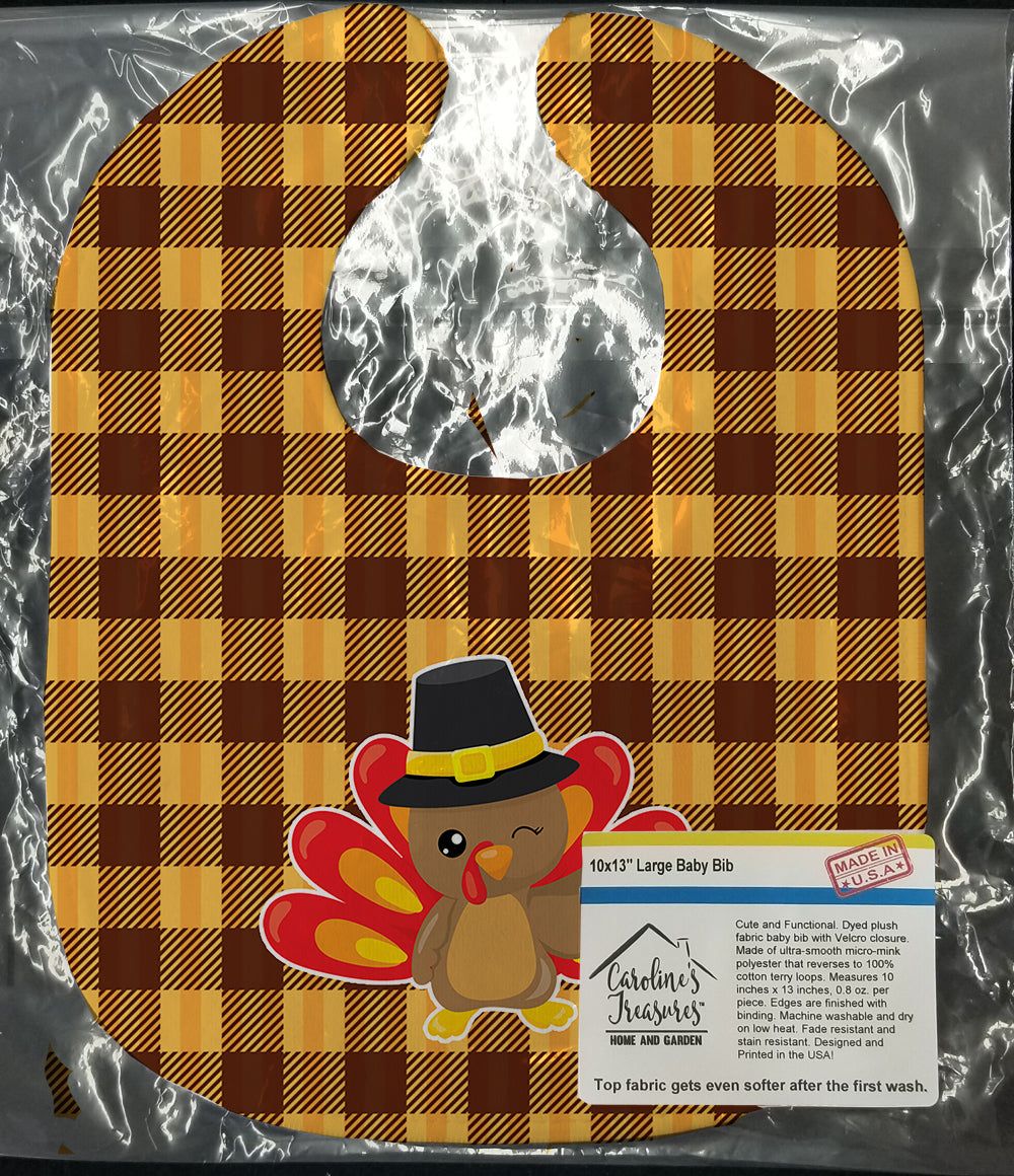 Thanksgiving Turkey Wink Baby Bib BB7114BIB - the-store.com