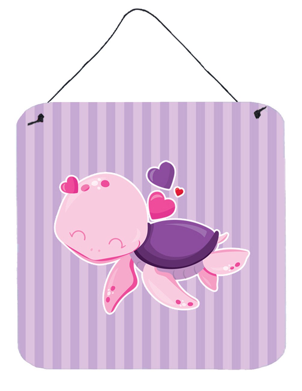 Pink and Purple Turtle Wall or Door Hanging Prints BB7133DS66 by Caroline's Treasures