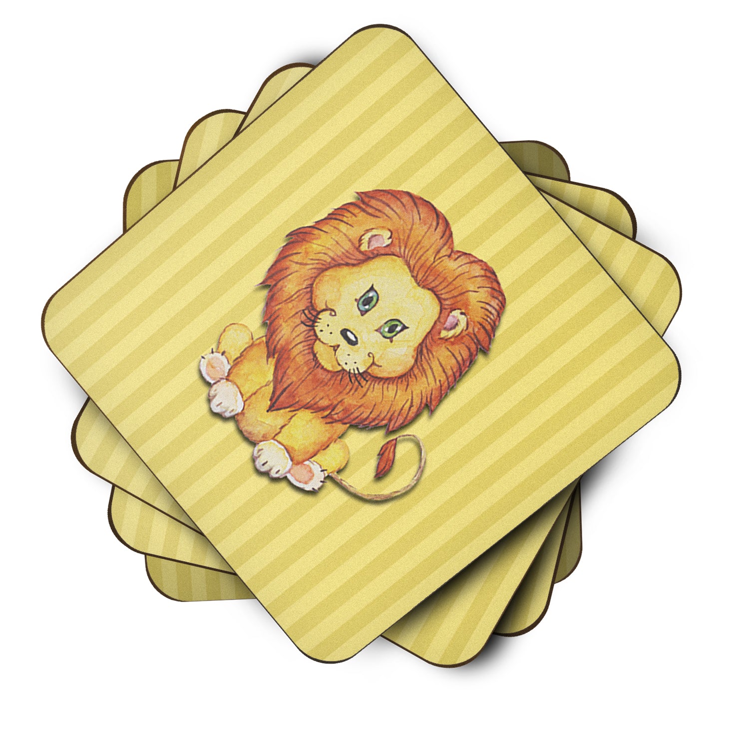 Lion Foam Coaster Set of 4 BB7146FC - the-store.com