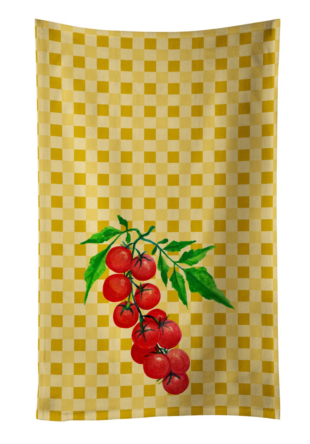 Cherry Tomato on Basketweave Kitchen Towel BB7194KTWL - the-store.com