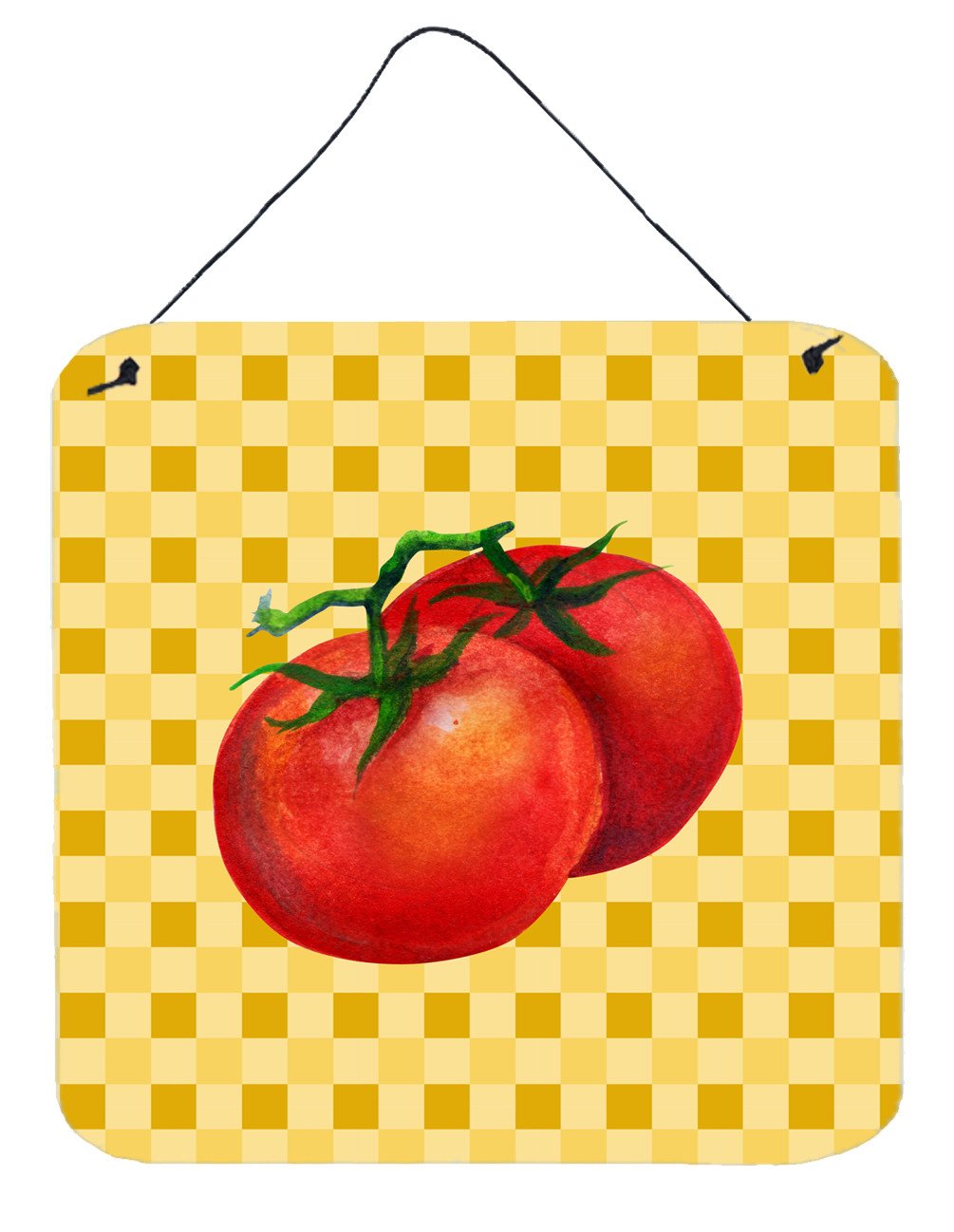 Tomato on Basketweave Wall or Door Hanging Prints BB7215DS66 by Caroline's Treasures