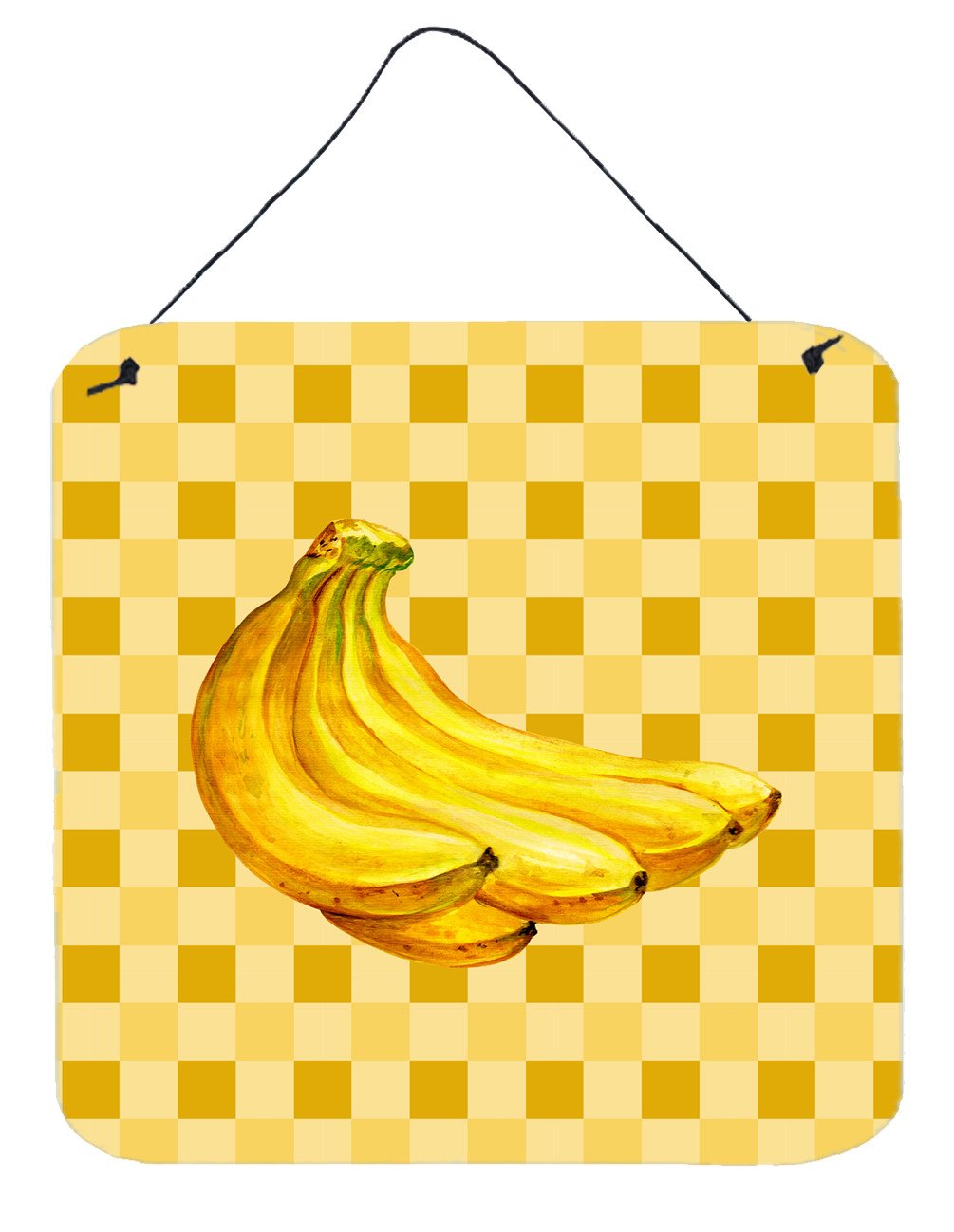 Banana Bunch on Basketweave Wall or Door Hanging Prints BB7222DS66 by Caroline's Treasures
