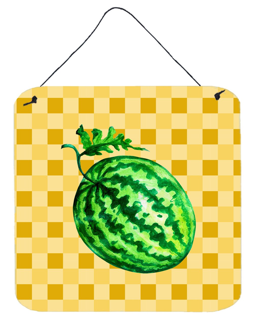 Whole Watermelon on Basketweave Wall or Door Hanging Prints BB7252DS66 by Caroline's Treasures