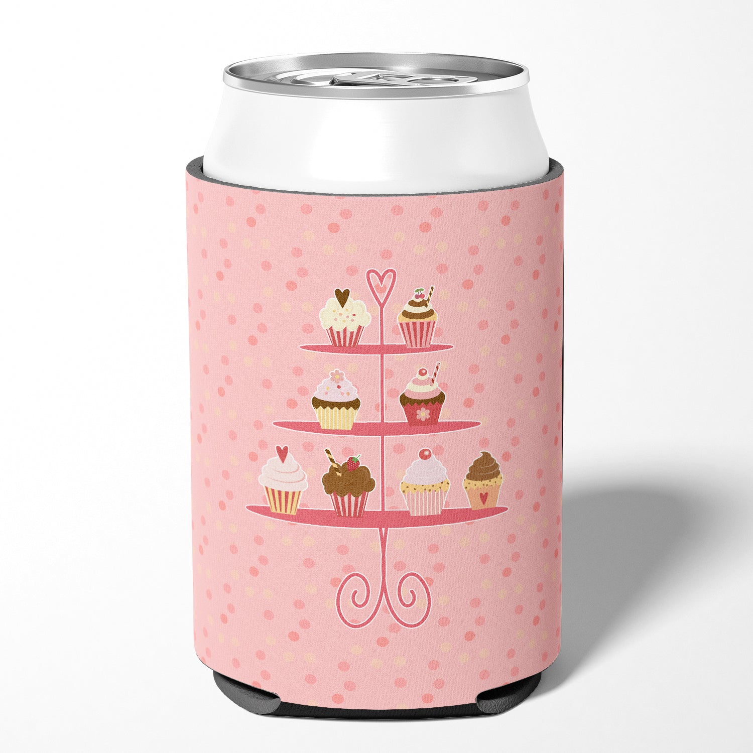 Cupcakes 3 Tier Pink Can or Bottle Hugger BB7274CC
