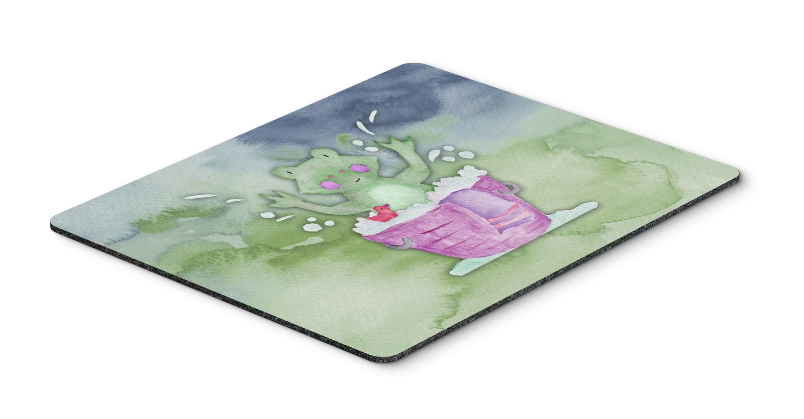 Frog Bathing Watercolor Mouse Pad, Hot Pad or Trivet BB7343MP by Caroline's Treasures