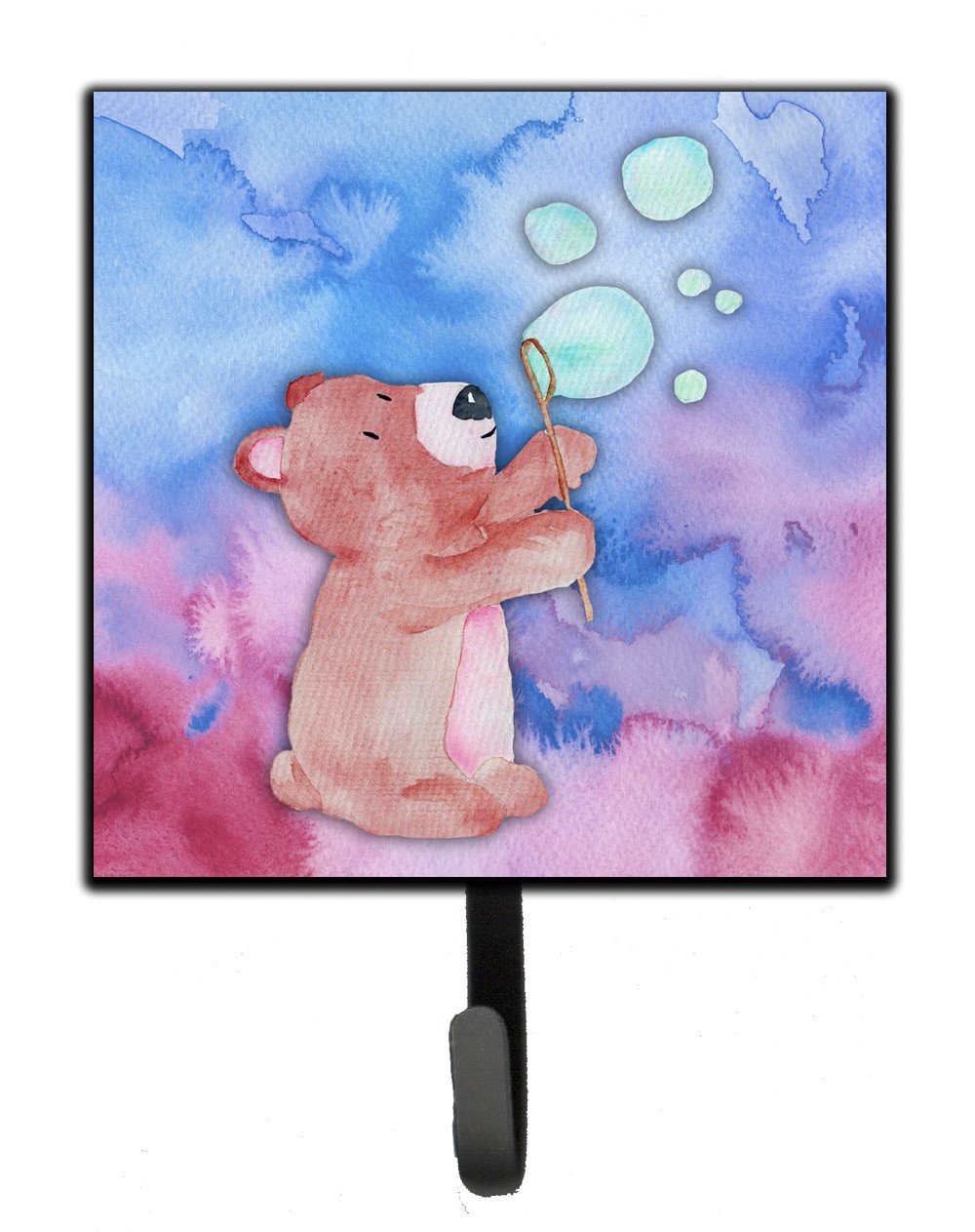 Bear and Bubbles Watercolor Leash or Key Holder BB7347SH4 by Caroline's Treasures