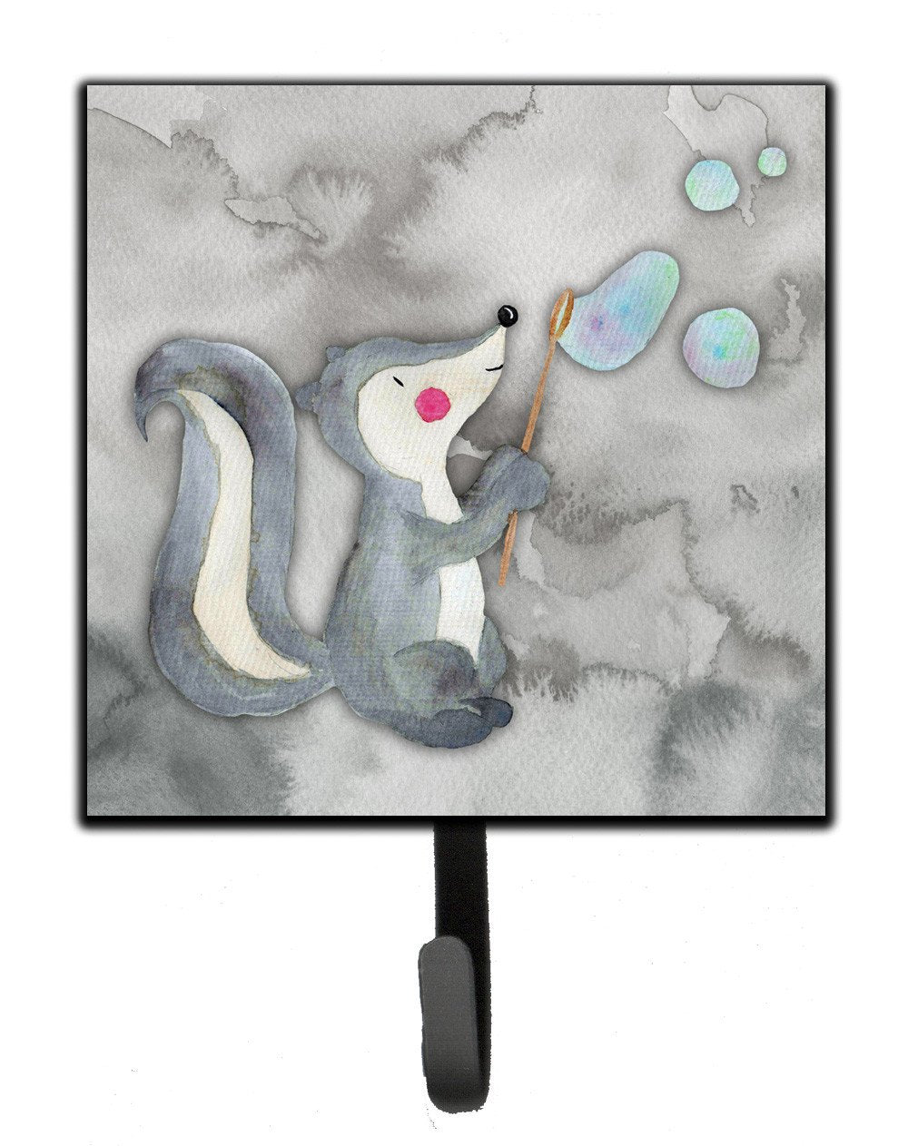 Skunk and Bubbles Watercolor Leash or Key Holder BB7352SH4 by Caroline&#39;s Treasures