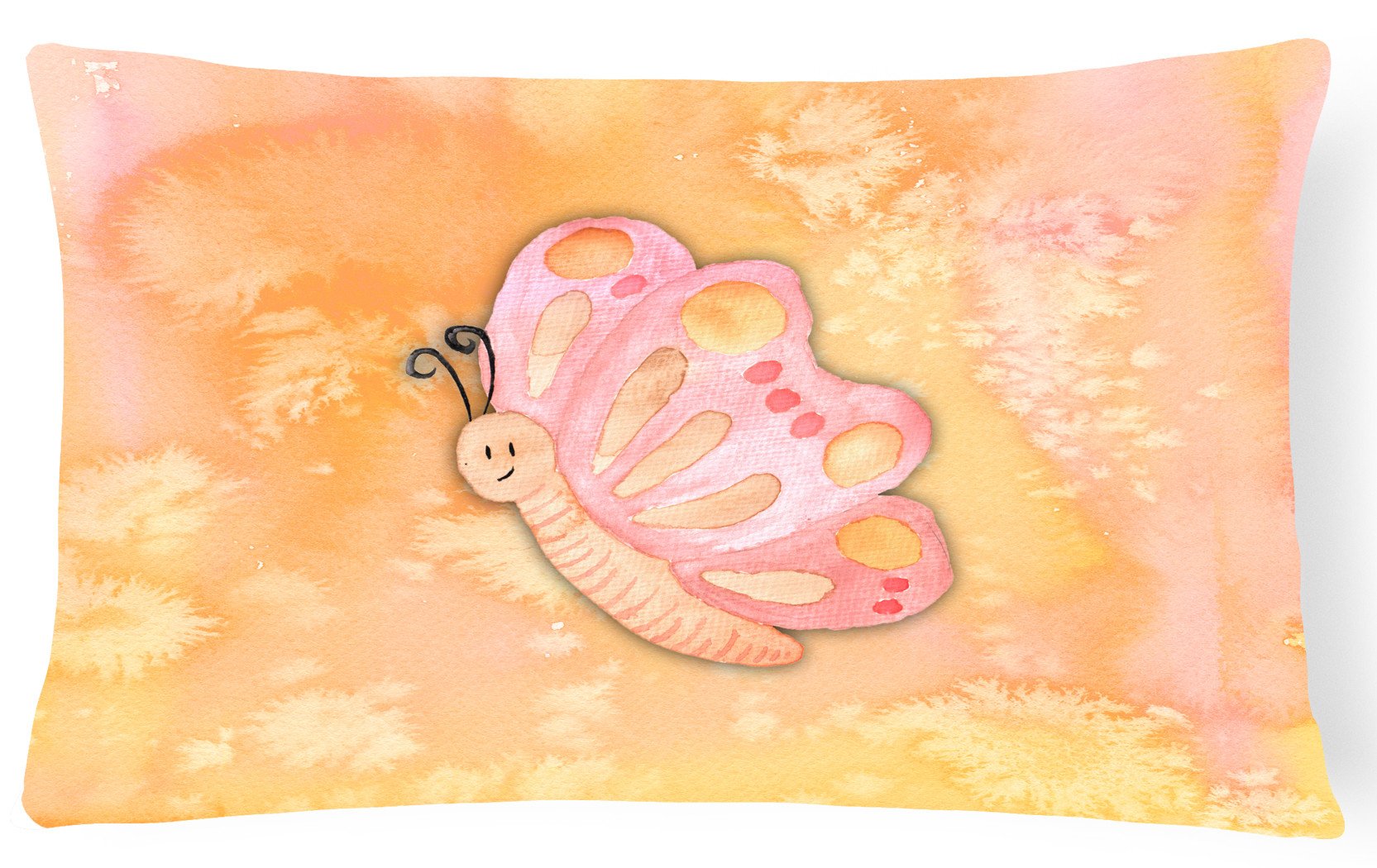 Butterfly Watercolor Canvas Fabric Decorative Pillow BB7384PW1216 by Caroline's Treasures