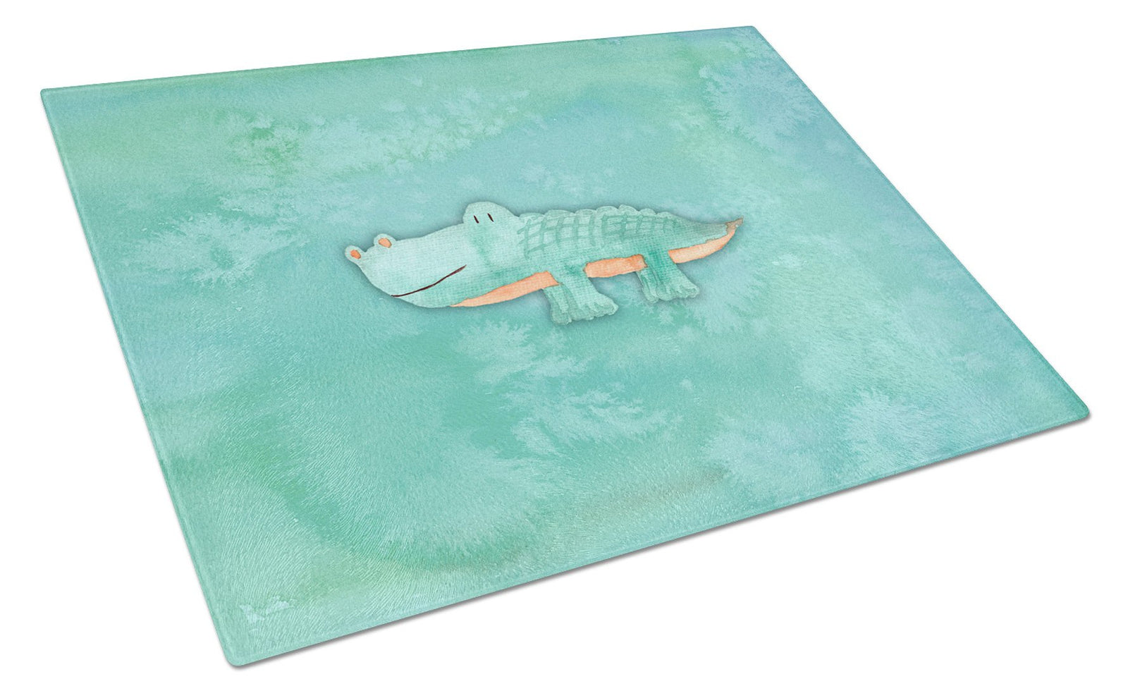 Alligator Watercolor Glass Cutting Board Large BB7385LCB by Caroline's Treasures