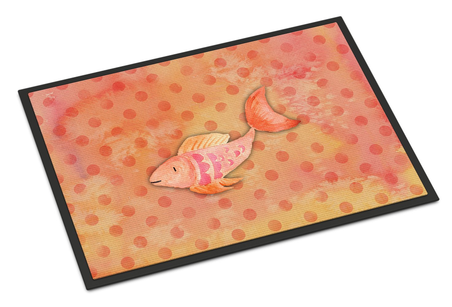 Orange Fish Watercolor Indoor or Outdoor Mat 24x36 BB7387JMAT by Caroline's Treasures