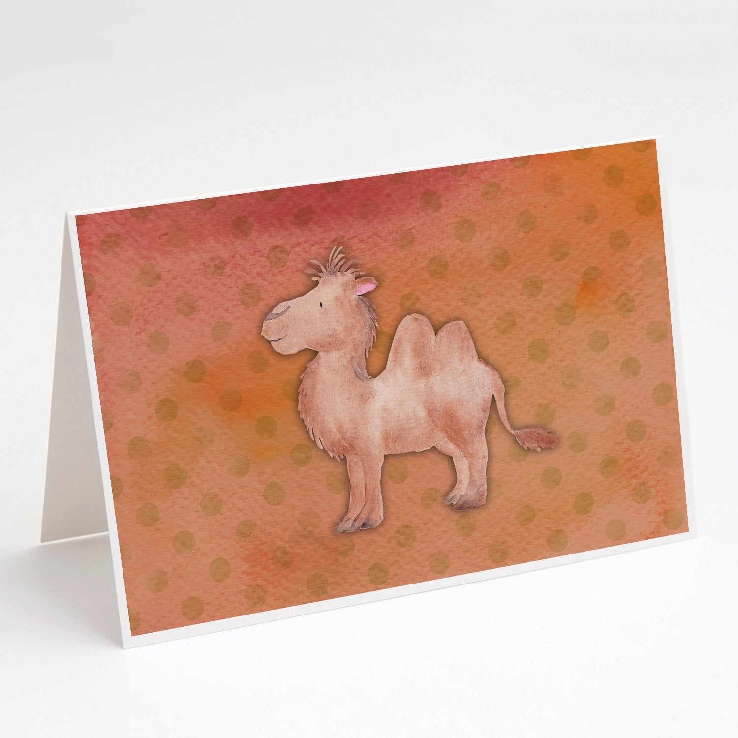 Buy this Polkadot Camel Watercolor Greeting Cards and Envelopes Pack of 8