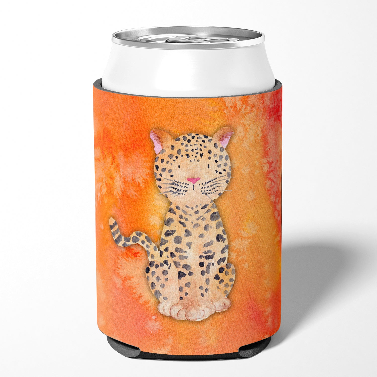 Leopard Watercolor Can or Bottle Hugger BB7396CC
