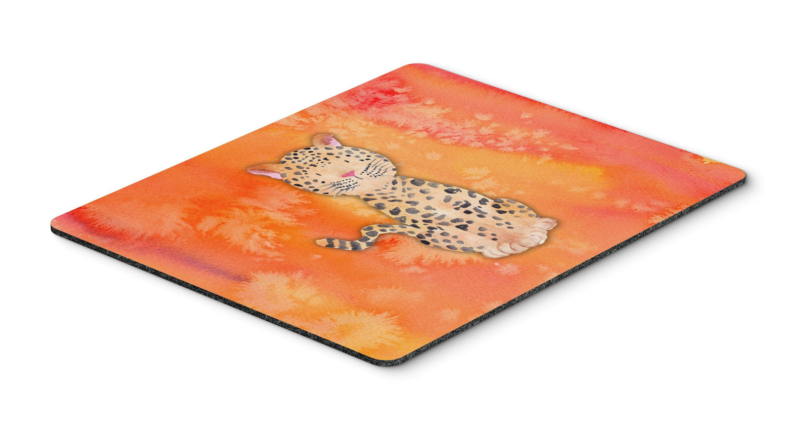 Leopard Watercolor Mouse Pad, Hot Pad or Trivet BB7396MP by Caroline's Treasures