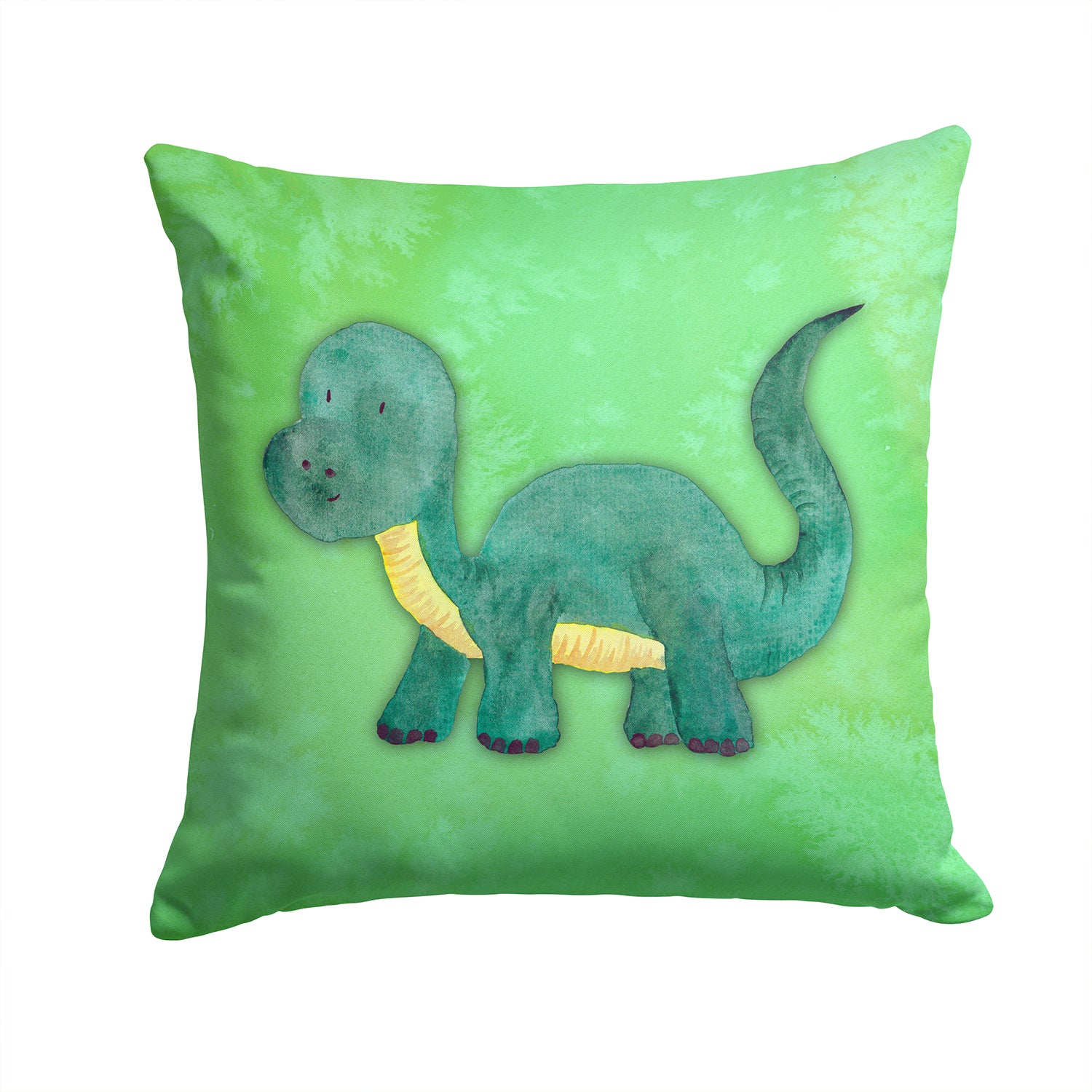 Brontosaurus Watercolor Fabric Decorative Pillow BB7404PW1414 - the-store.com