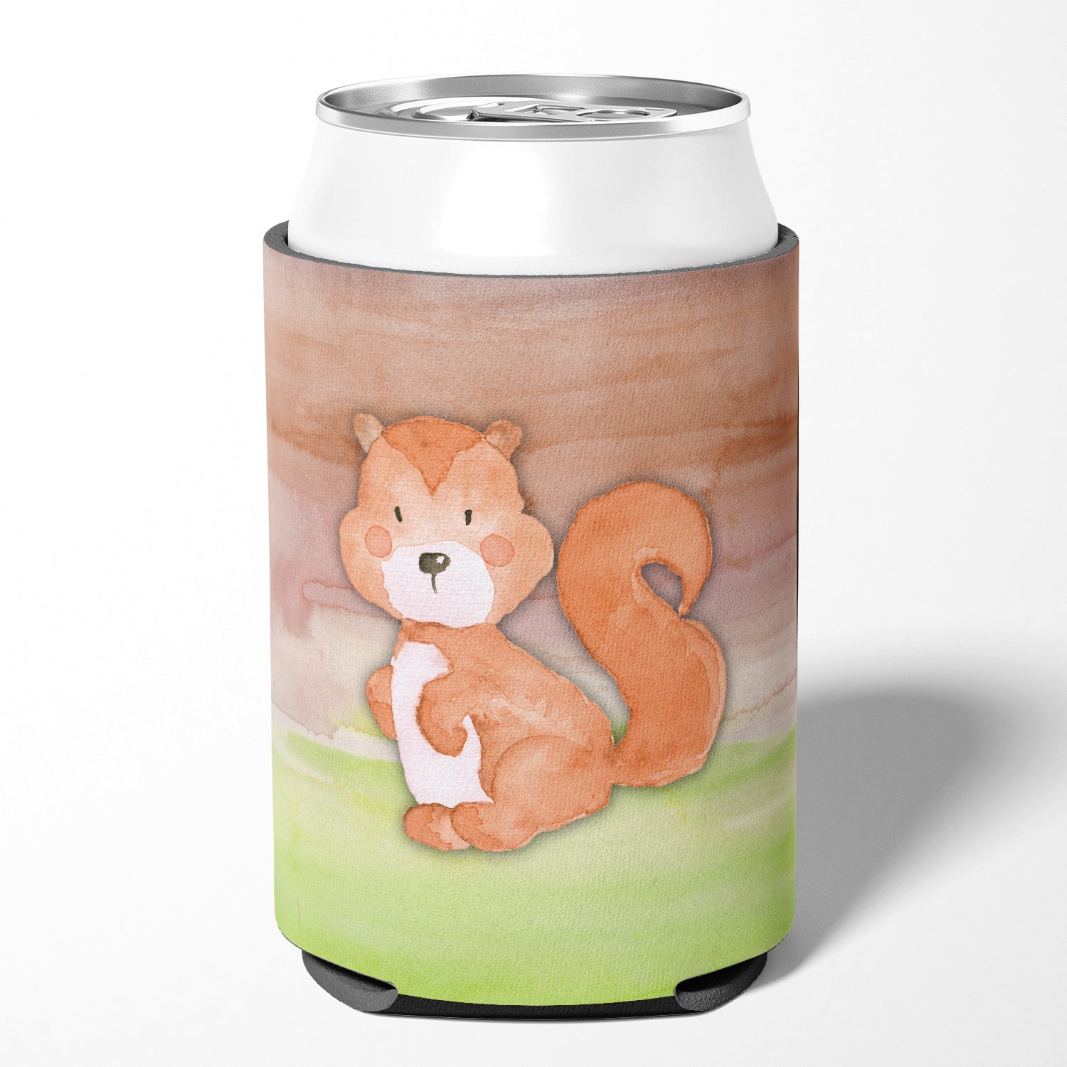 Squirrel Watercolor Can or Bottle Hugger BB7439CC