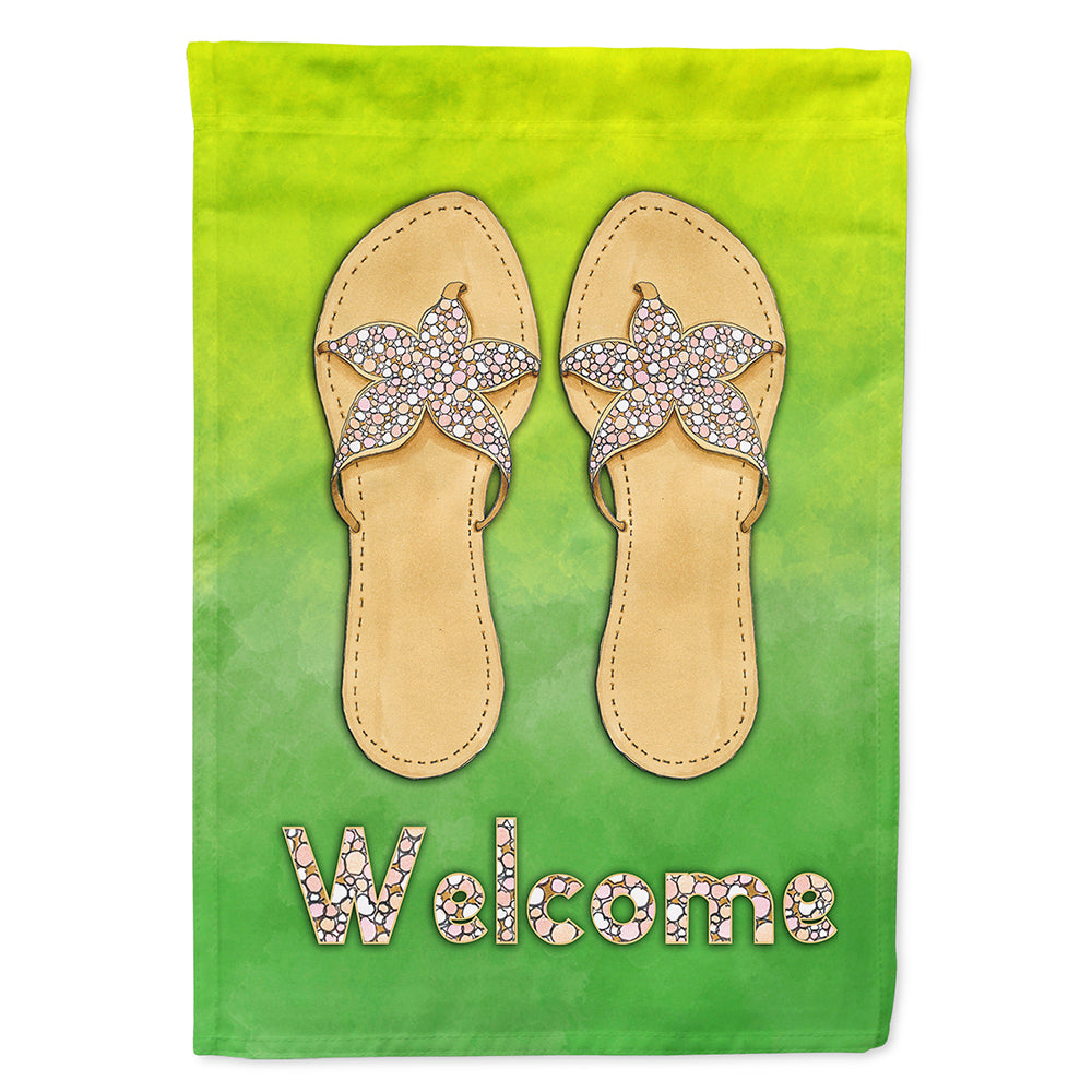Flip Flops Welcome Flag Canvas House Size BB7454CHF