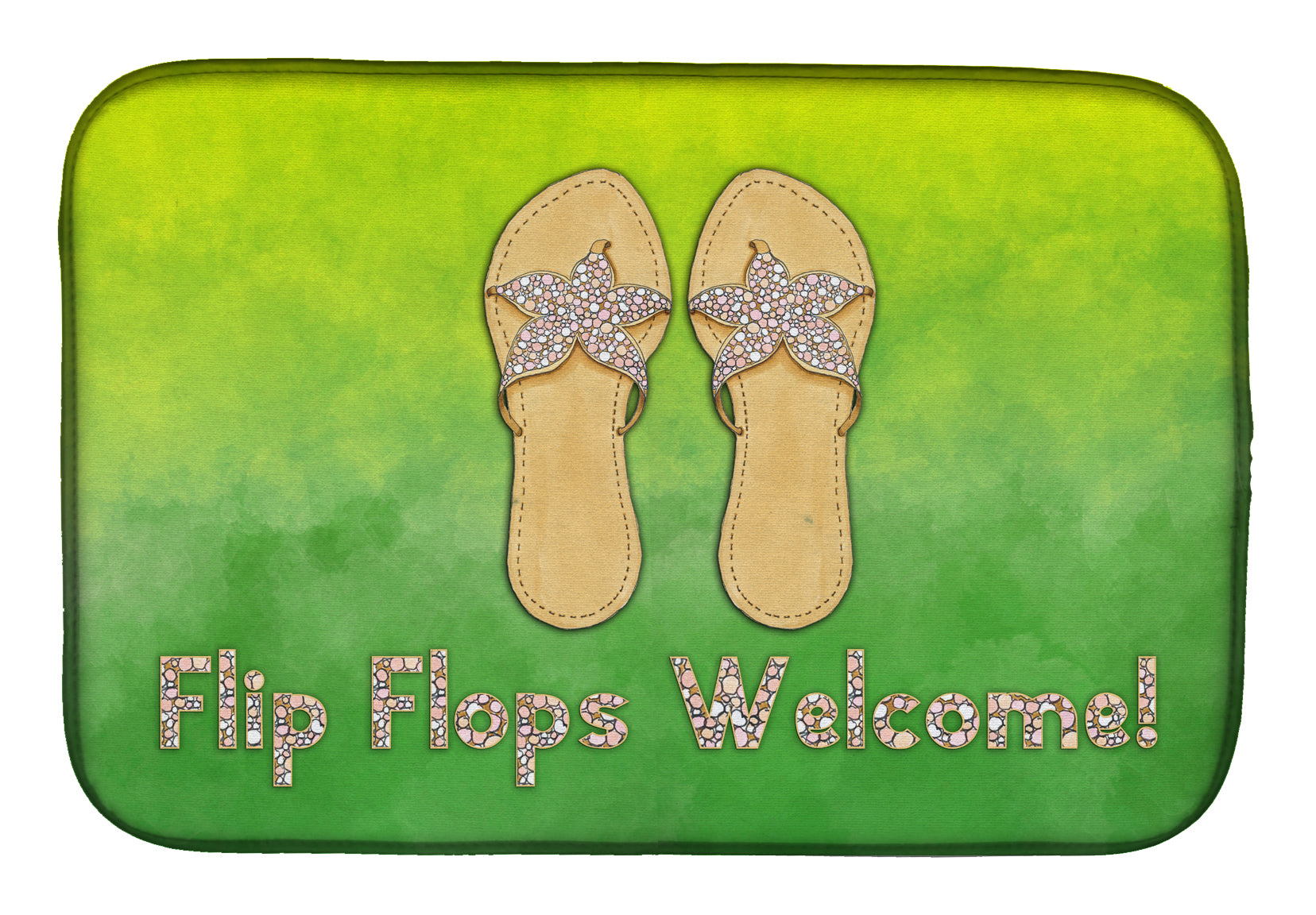 Flip Flops Welcome Dish Drying Mat BB7454DDM