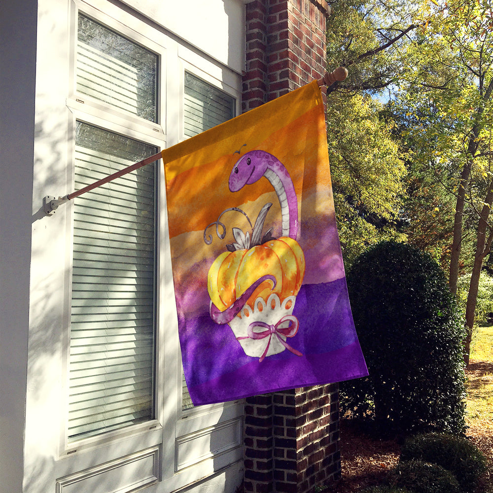 Halloween Pumpkin Snake Flag Canvas House Size BB7465CHF