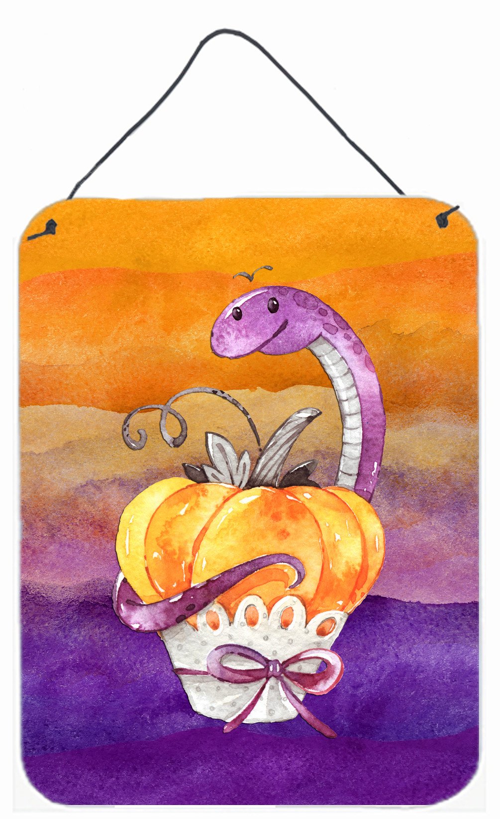 Halloween Pumpkin Snake Wall or Door Hanging Prints BB7465DS1216 by Caroline's Treasures