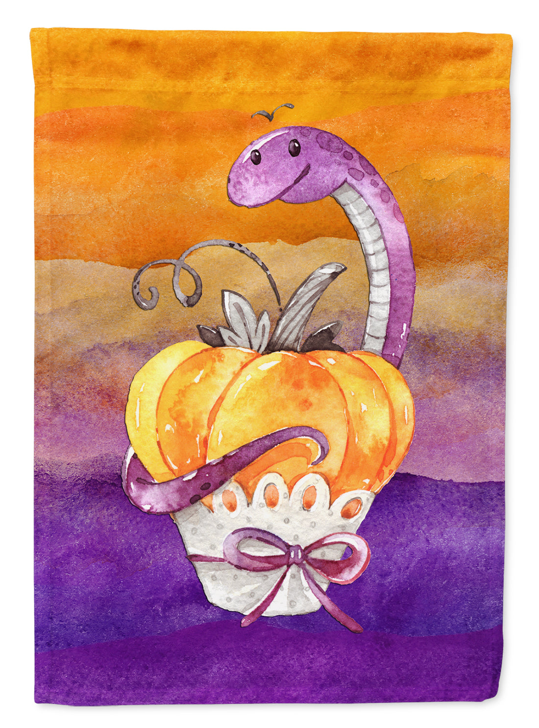 Halloween Pumpkin Snake Flag Garden Size BB7465GF
