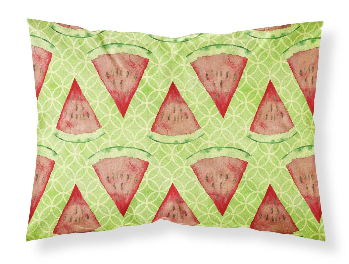Watercolor Watermelon Fabric Standard Pillowcase BB7518PILLOWCASE by Caroline&#39;s Treasures