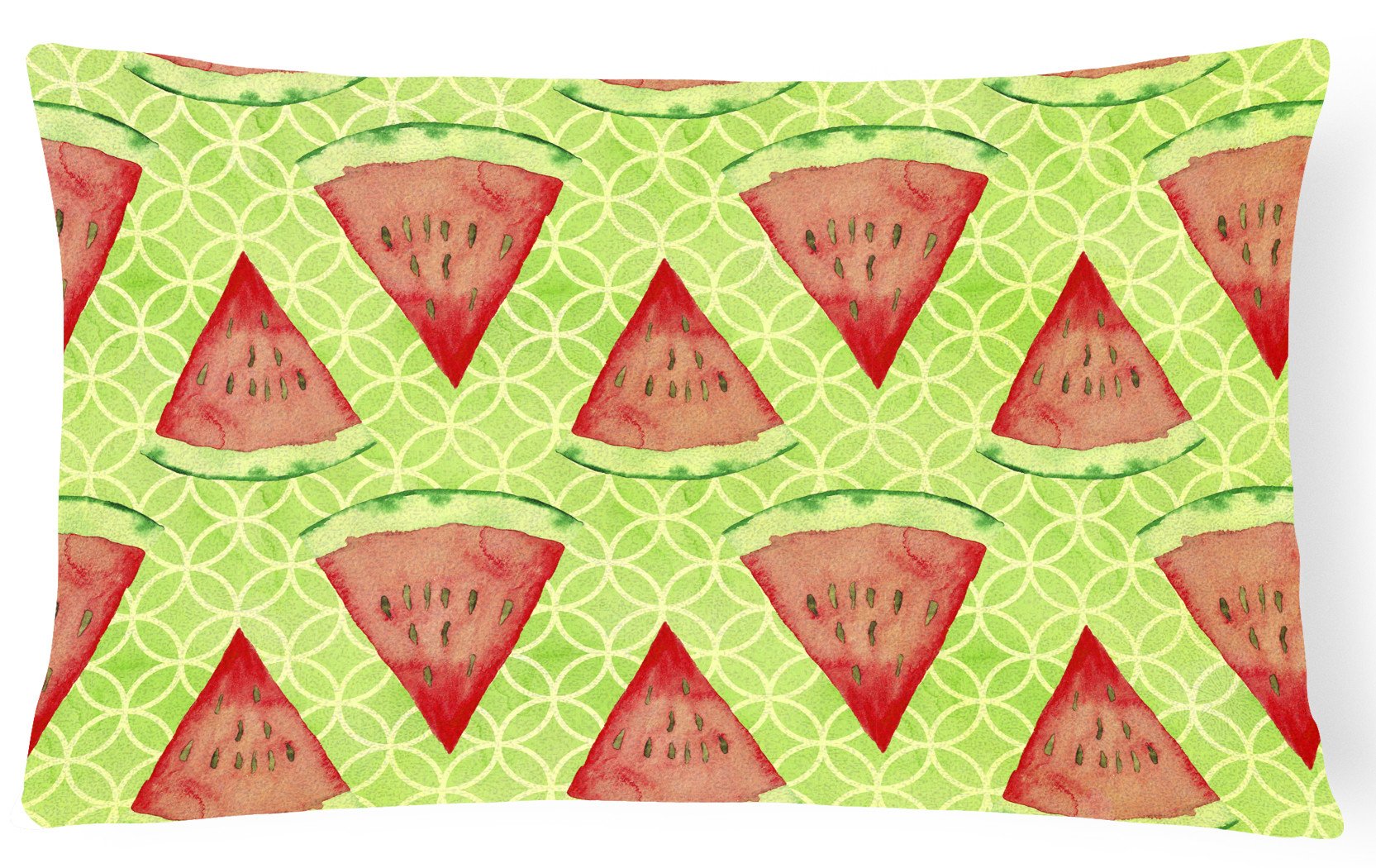 Watercolor Watermelon Canvas Fabric Decorative Pillow BB7518PW1216 by Caroline's Treasures
