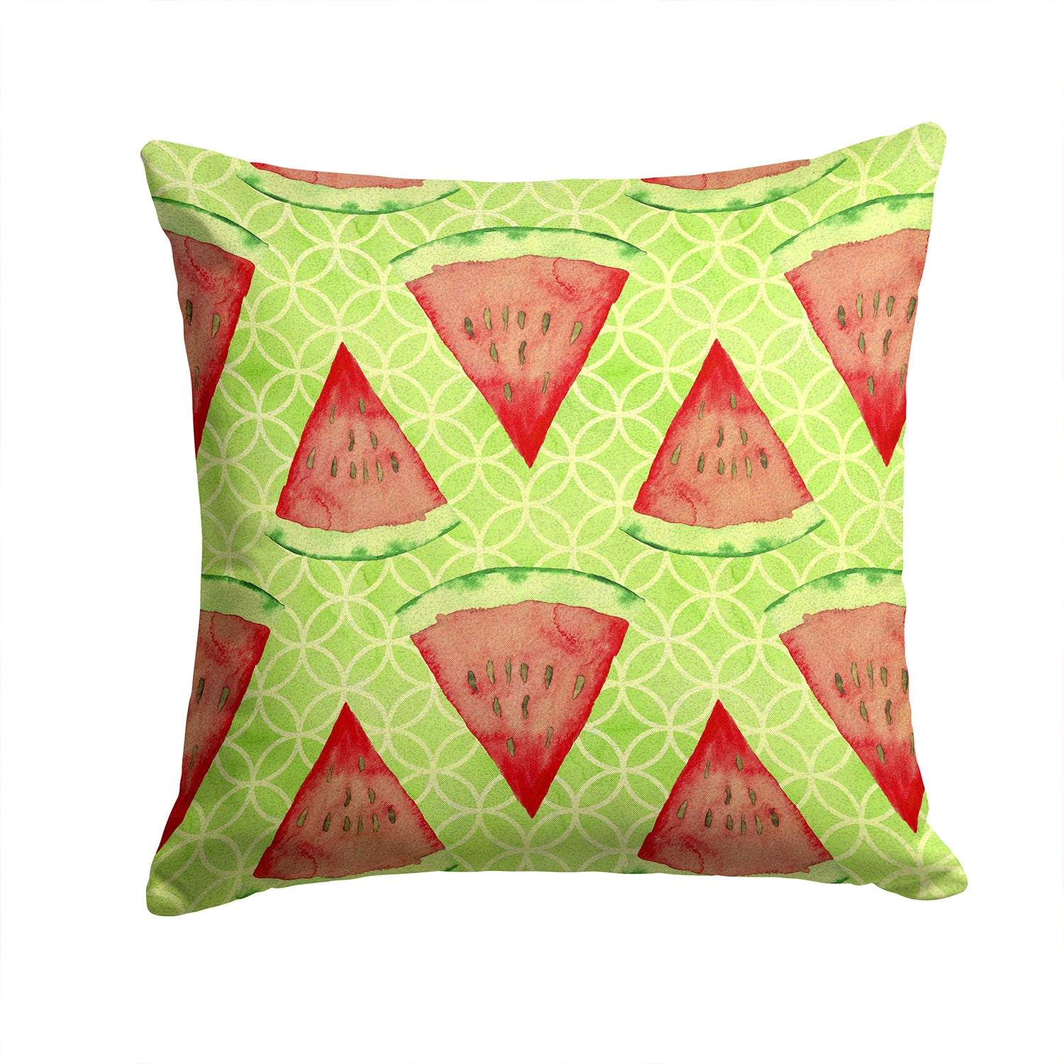 Watercolor Watermelon Fabric Decorative Pillow BB7518PW1414 - the-store.com