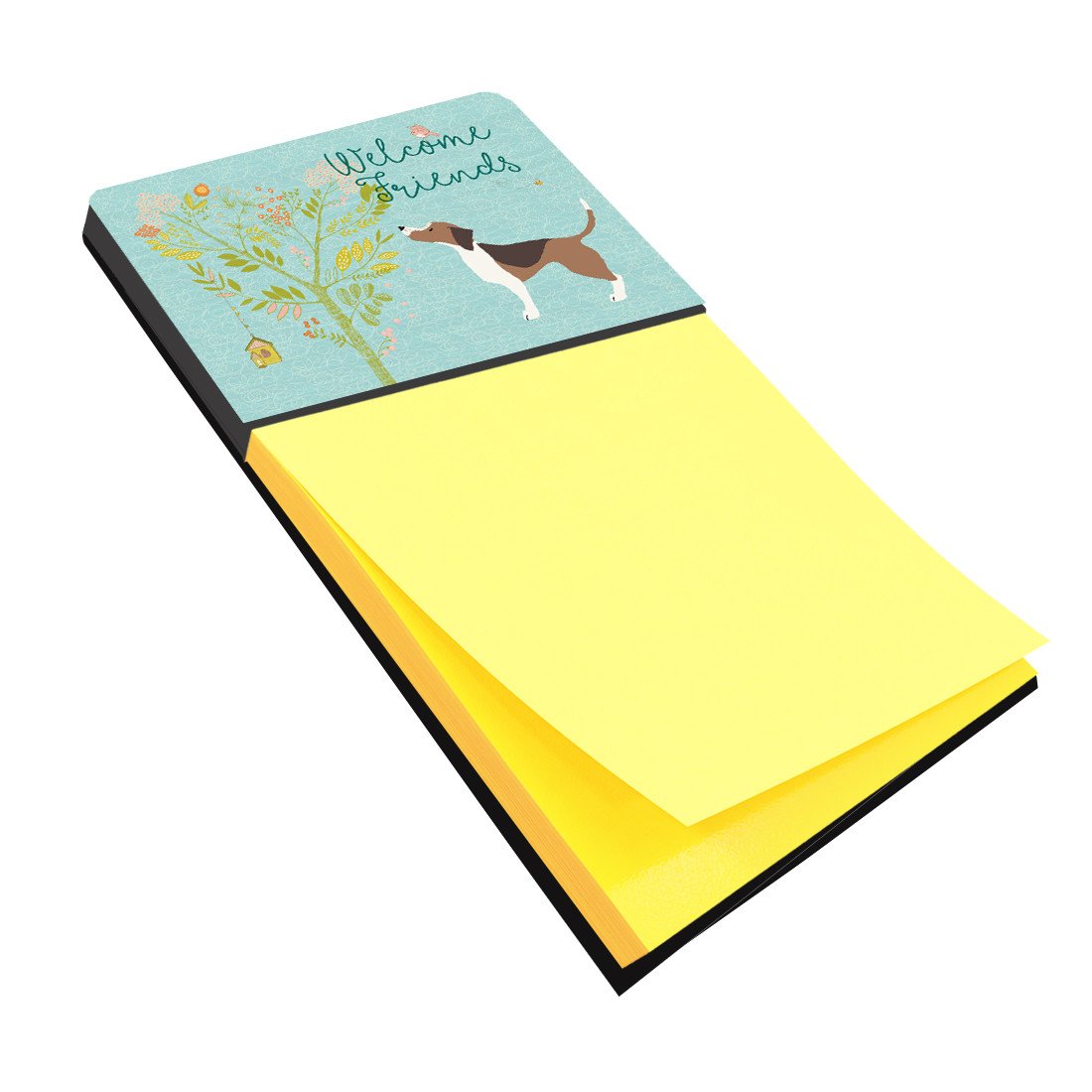 Welcome Friends Beagle Sticky Note Holder BB7601SN by Caroline's Treasures