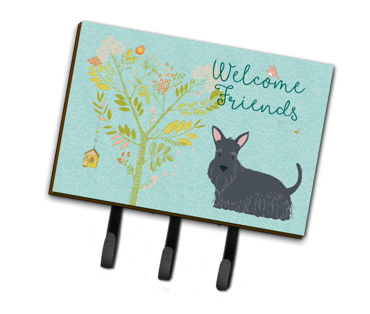 Welcome Friends Scottish Terrier Leash or Key Holder BB7616TH68
