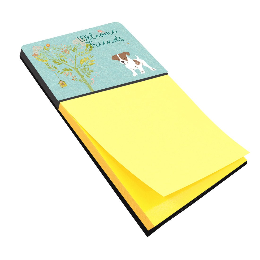 Welcome Friends Jack Russell Terrier Puppy Sticky Note Holder BB7638SN by Caroline's Treasures