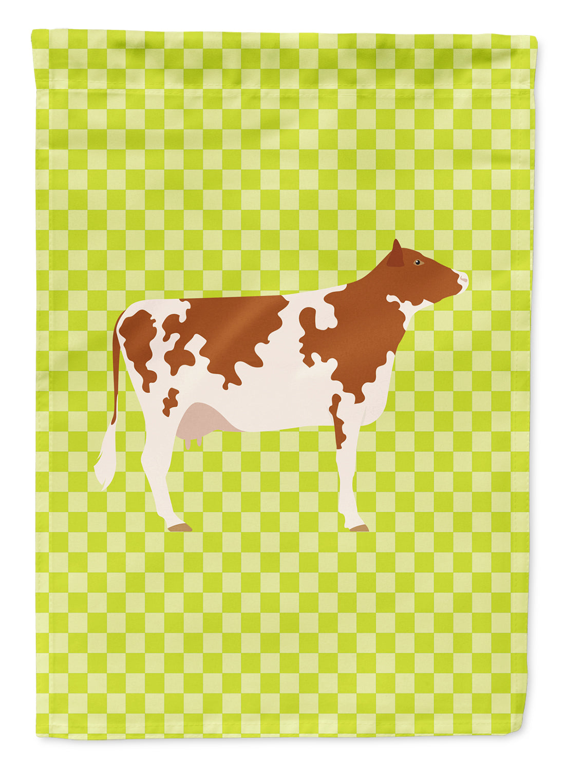 Ayrshire Cow Green Flag Garden Size
