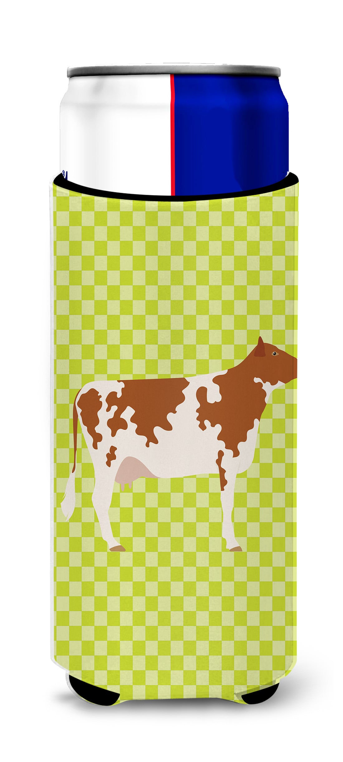 Ayrshire Cow Green  Ultra Hugger for slim cans