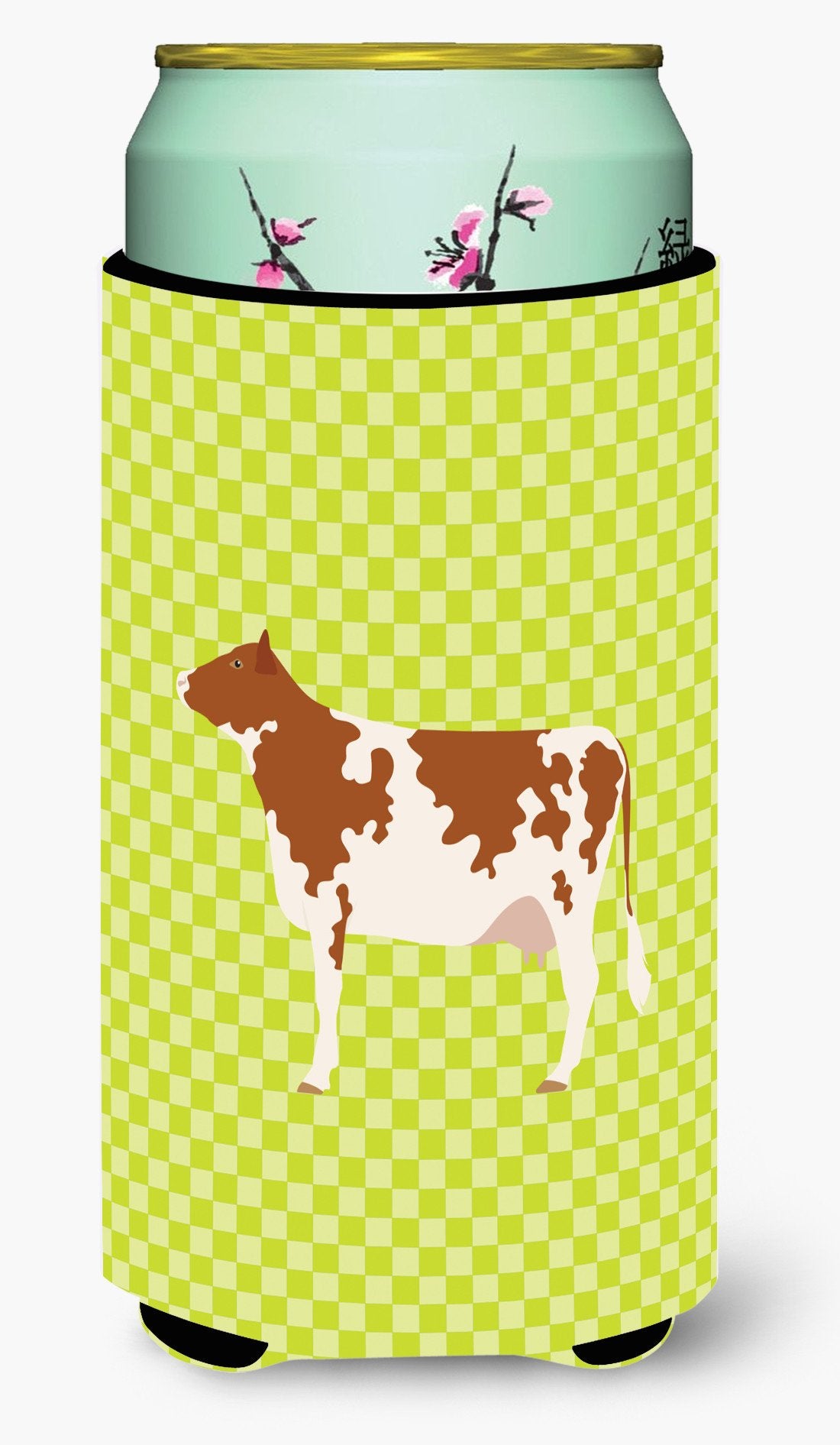 Ayrshire Cow Green Tall Boy Beverage Insulator Hugger BB7653TBC by Caroline's Treasures