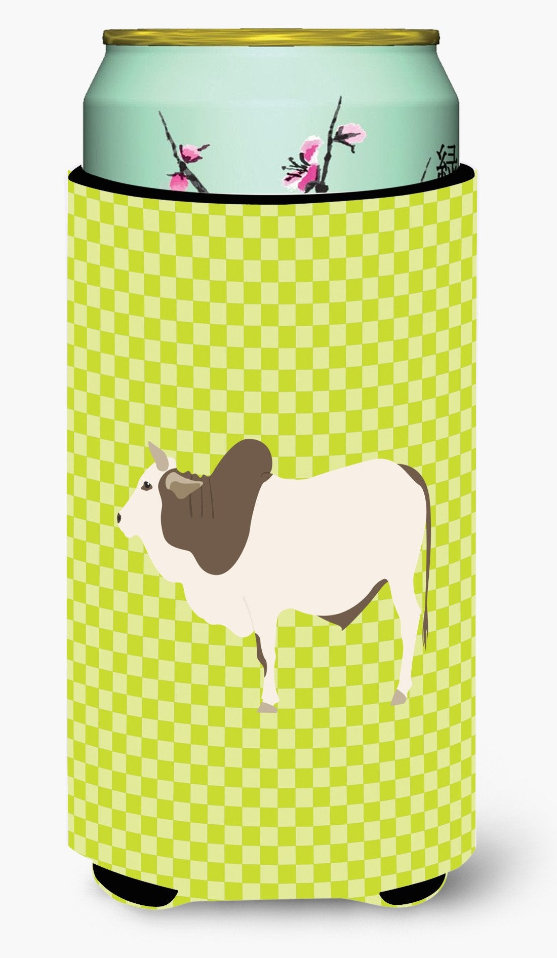 Malvi Cow Green Tall Boy Beverage Insulator Hugger BB7656TBC by Caroline's Treasures