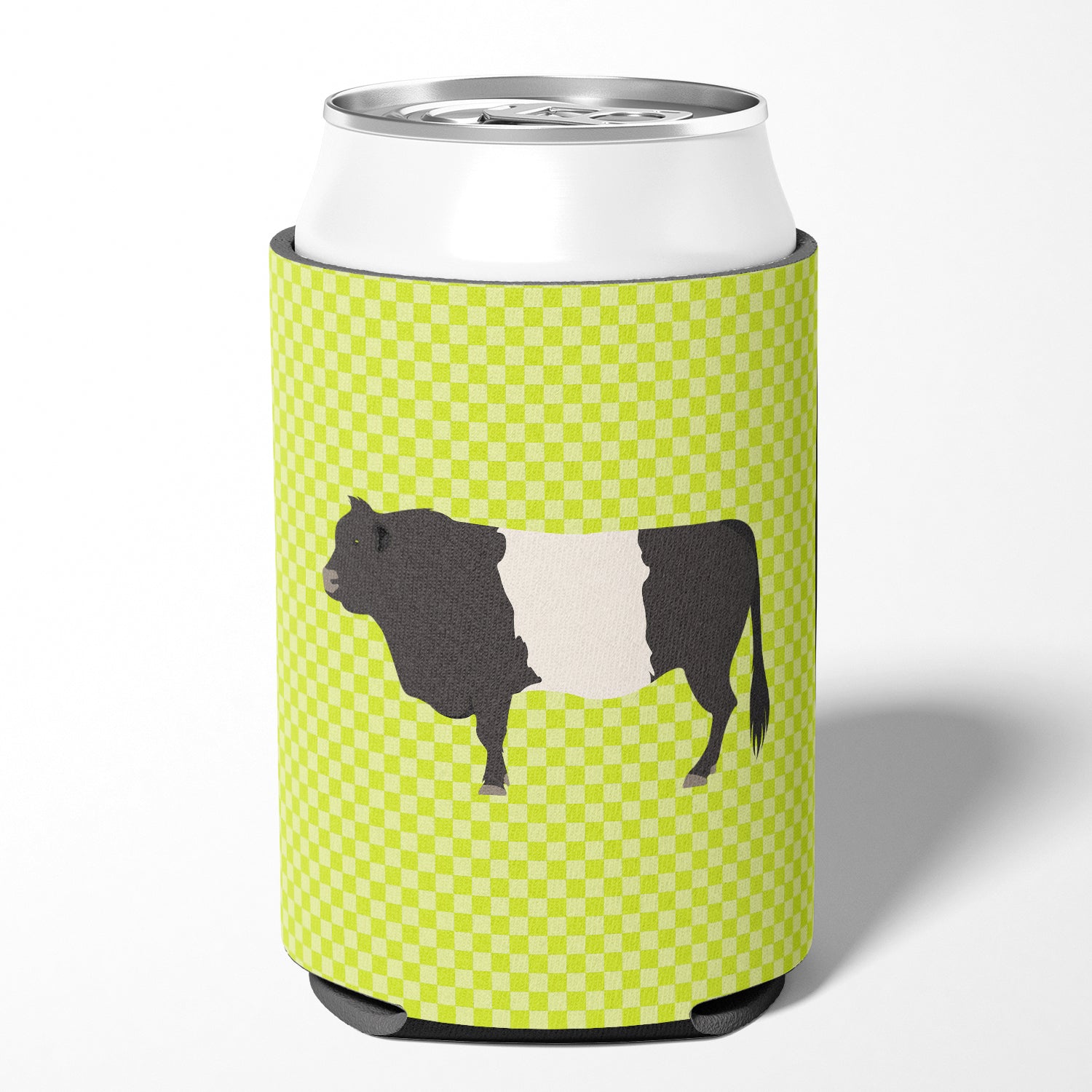 Belted Galloway Cow Green Can or Bottle Hugger BB7657CC
