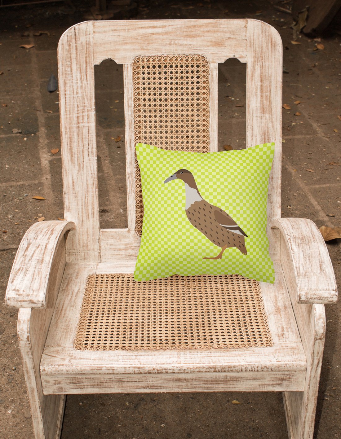 Dutch Hook Bill Duck Green Fabric Decorative Pillow BB7687PW1818 by Caroline's Treasures