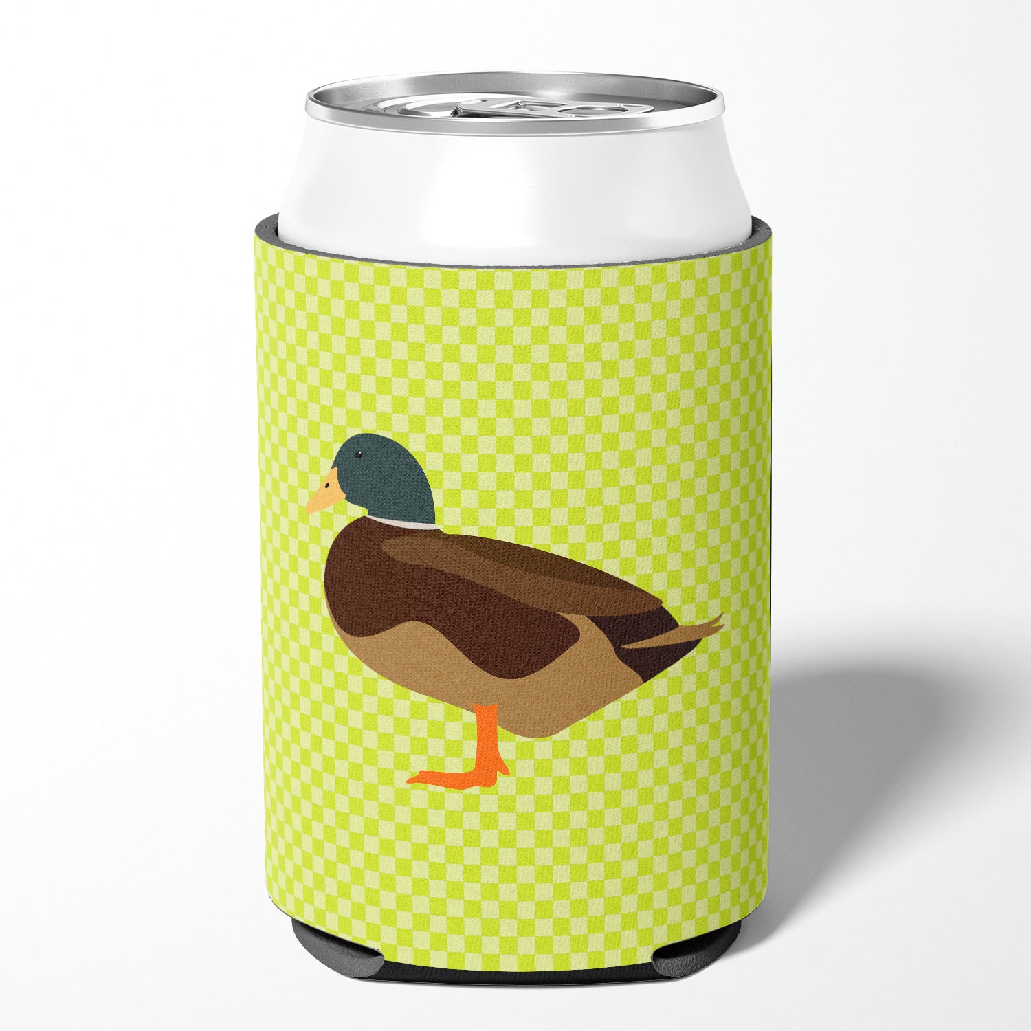 Silver Bantam Duck Green Can or Bottle Hugger BB7693CC