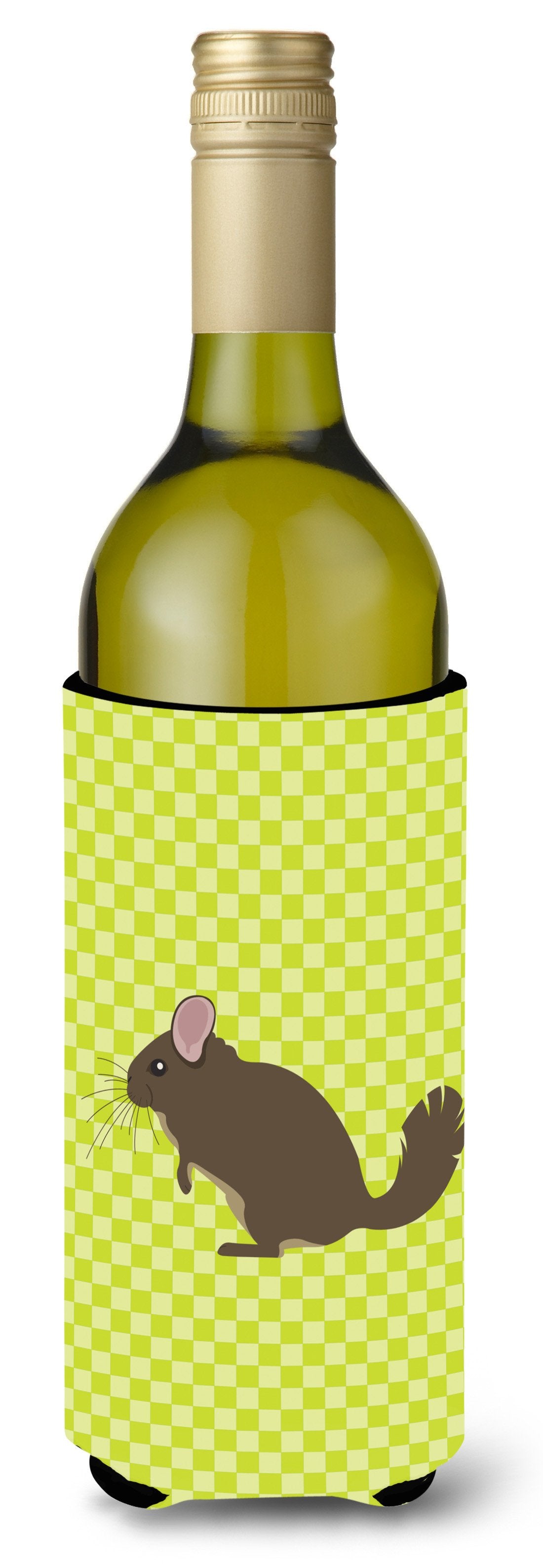 Chinchilla Green Wine Bottle Beverge Insulator Hugger BB7701LITERK by Caroline's Treasures