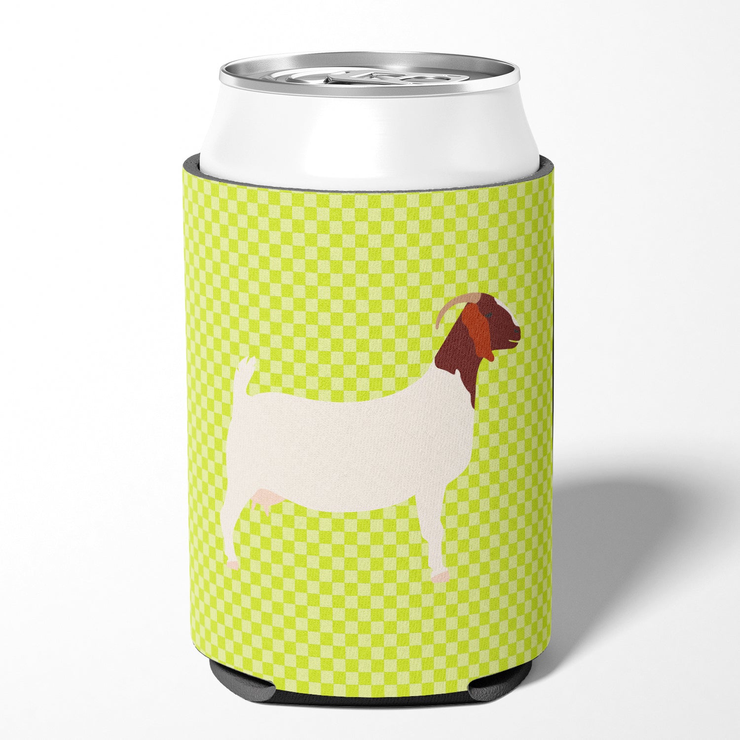 Boer Goat Green Can or Bottle Hugger BB7712CC