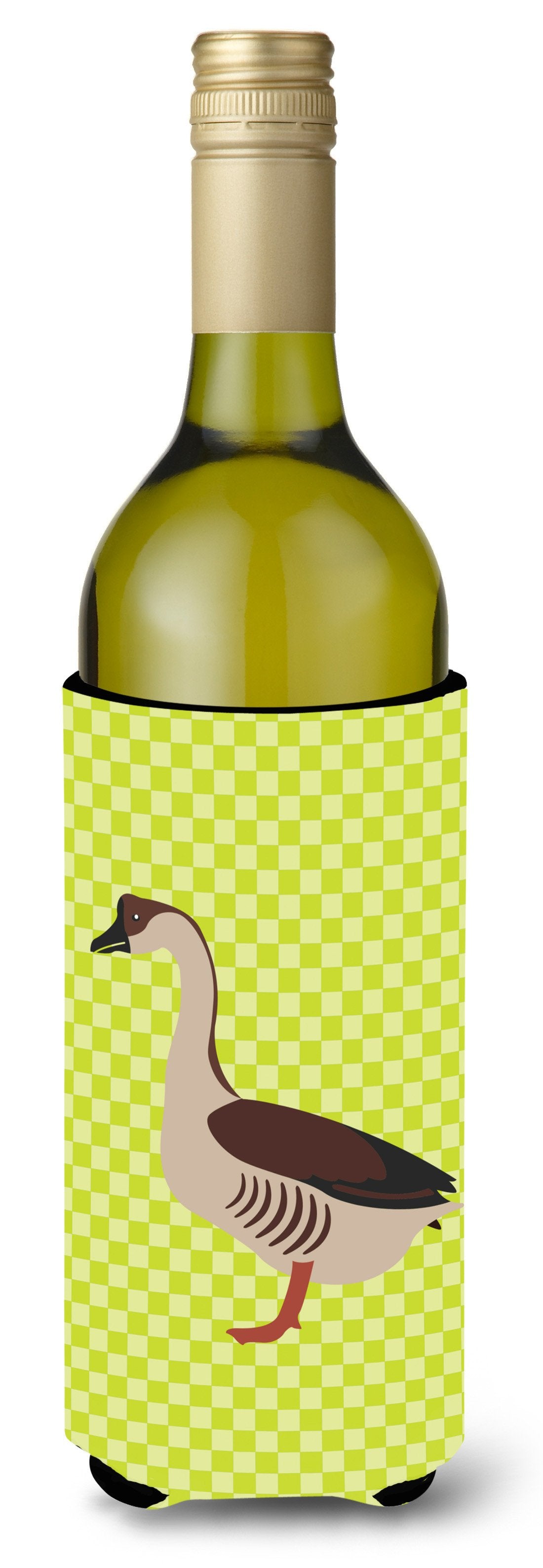 Chinese Goose Green Wine Bottle Beverge Insulator Hugger BB7722LITERK by Caroline's Treasures