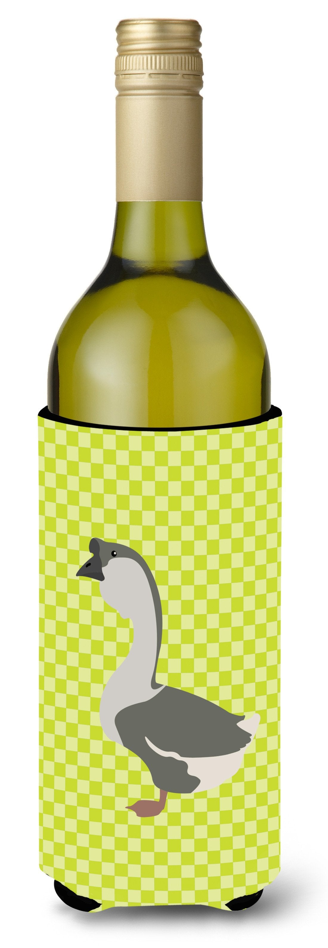 African Goose Green Wine Bottle Beverge Insulator Hugger BB7725LITERK by Caroline's Treasures